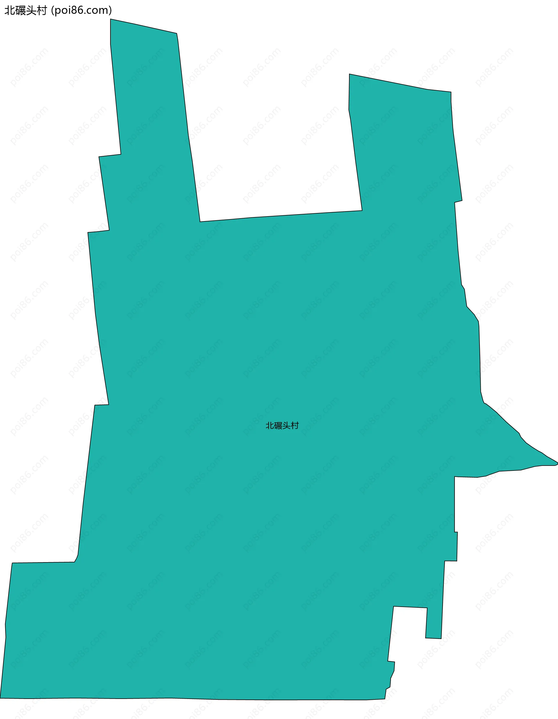 北碾头村边界地图