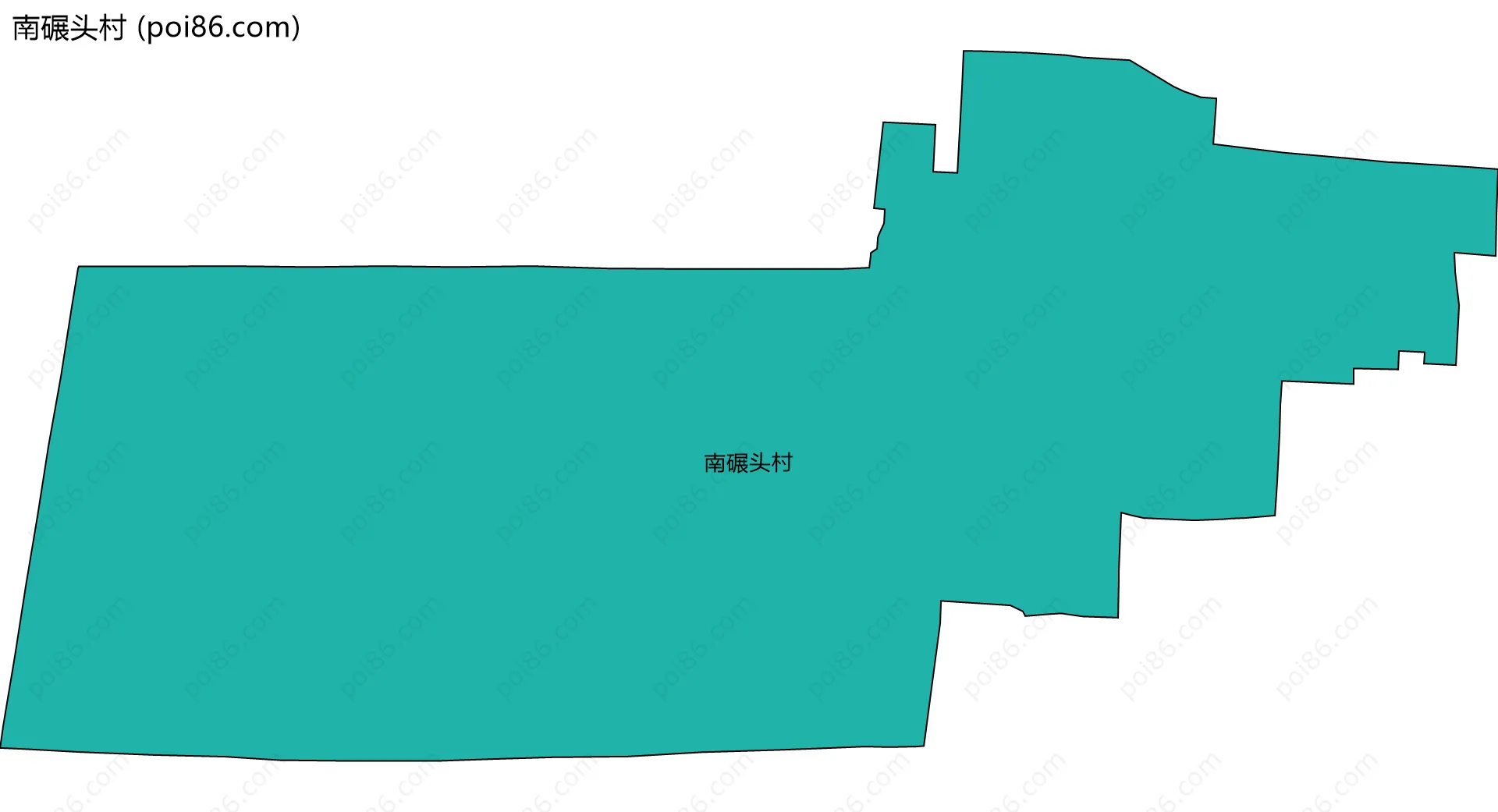 南碾头村边界地图