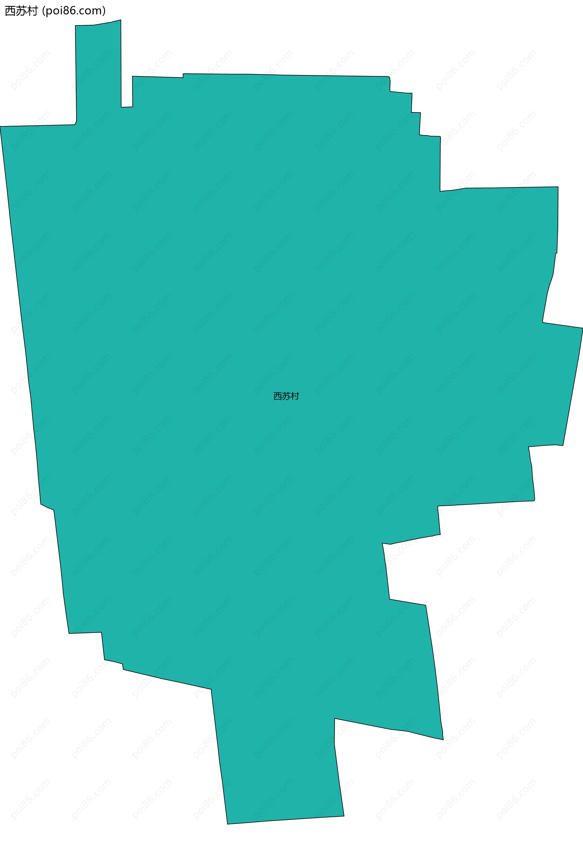 西苏村边界地图