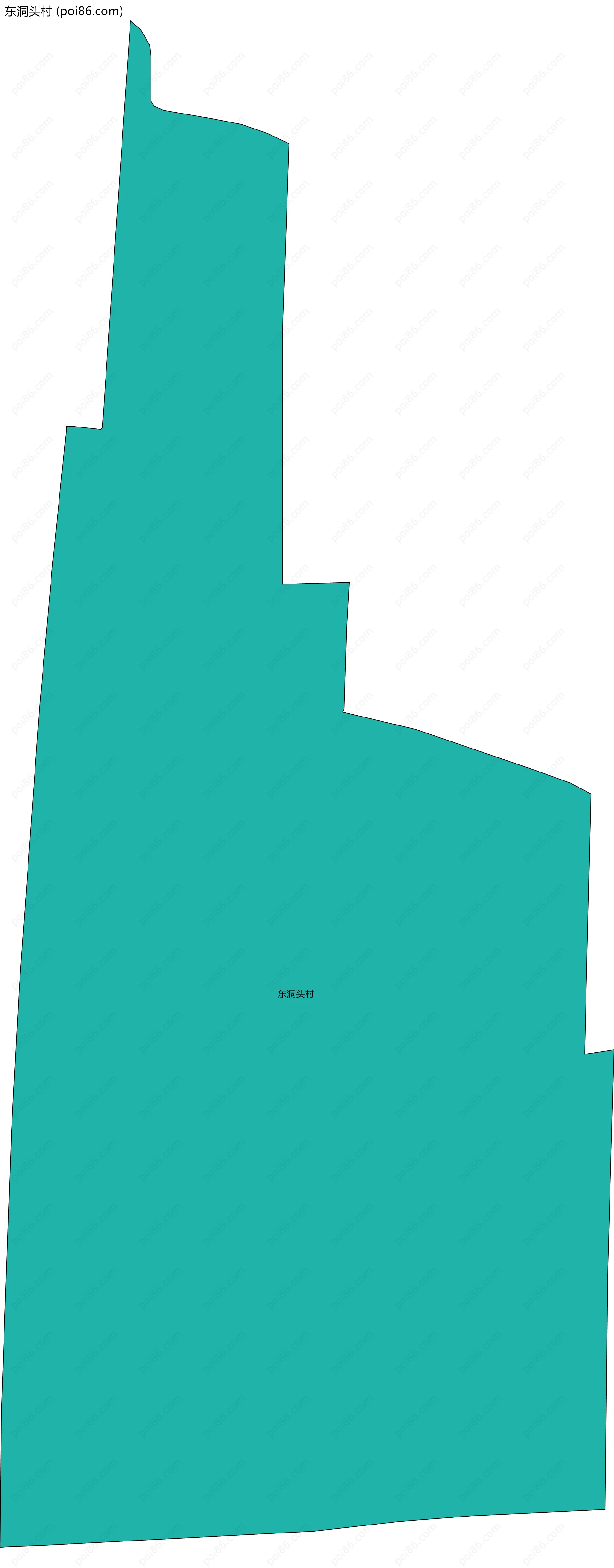 东洞头村边界地图