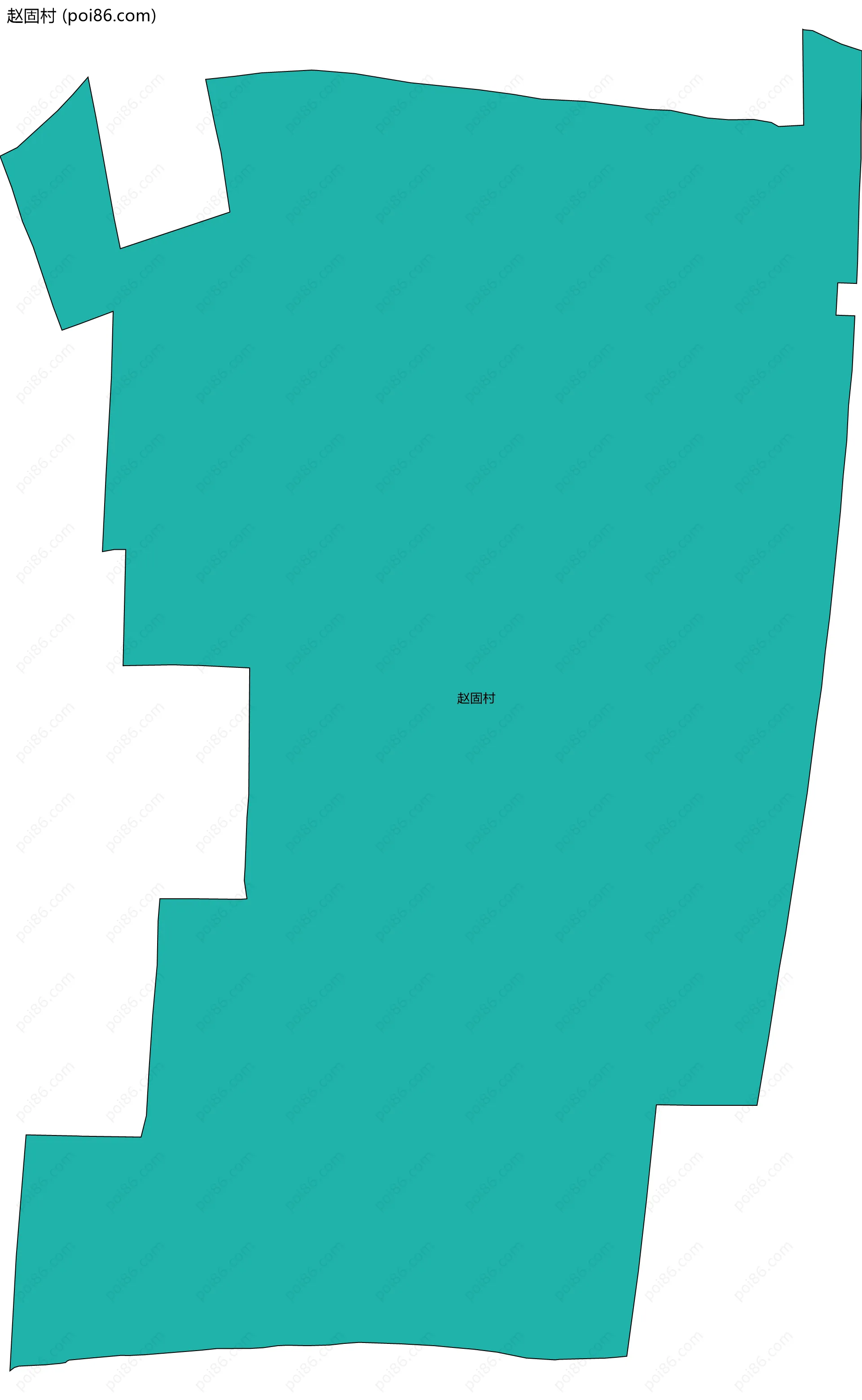 赵固村边界地图