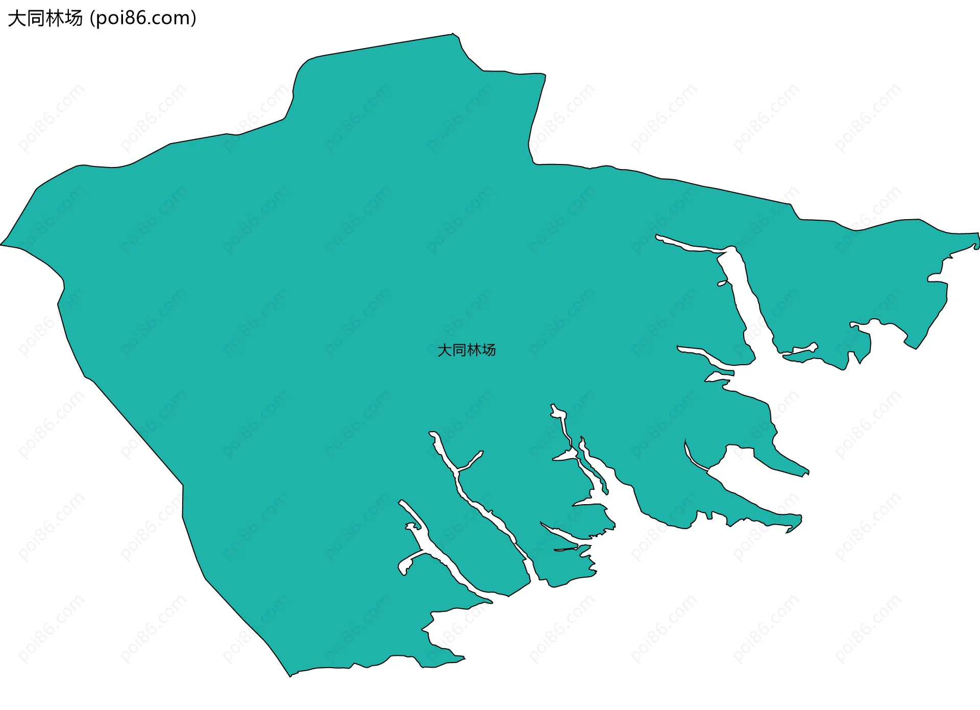 大同林场边界地图