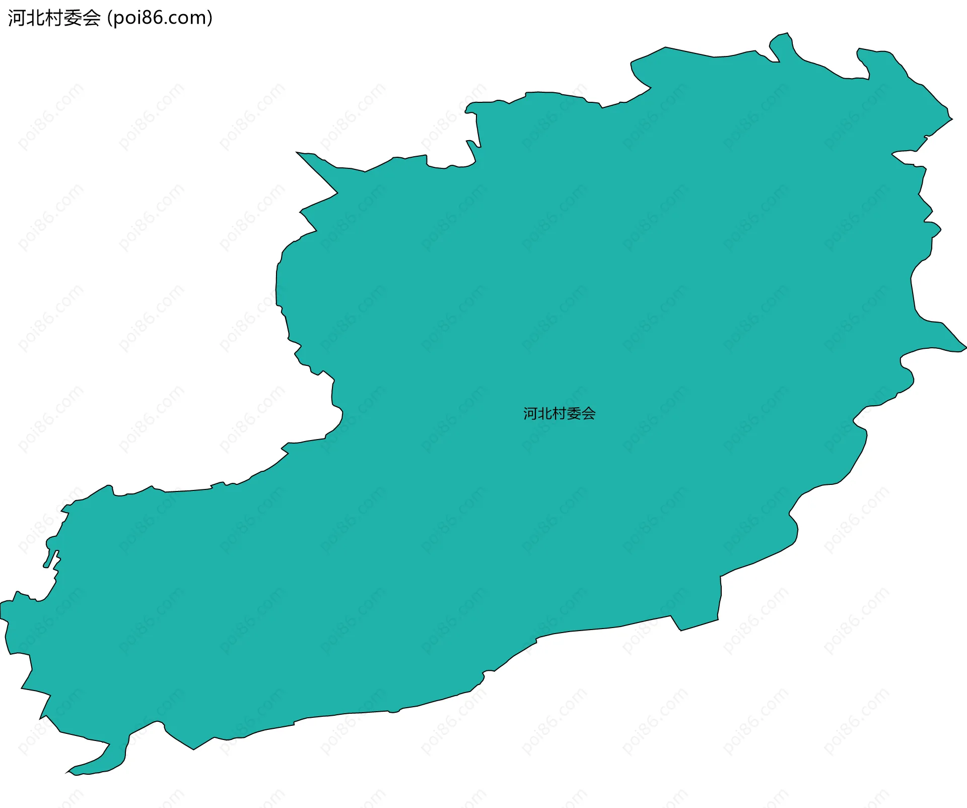 河北村委会边界地图