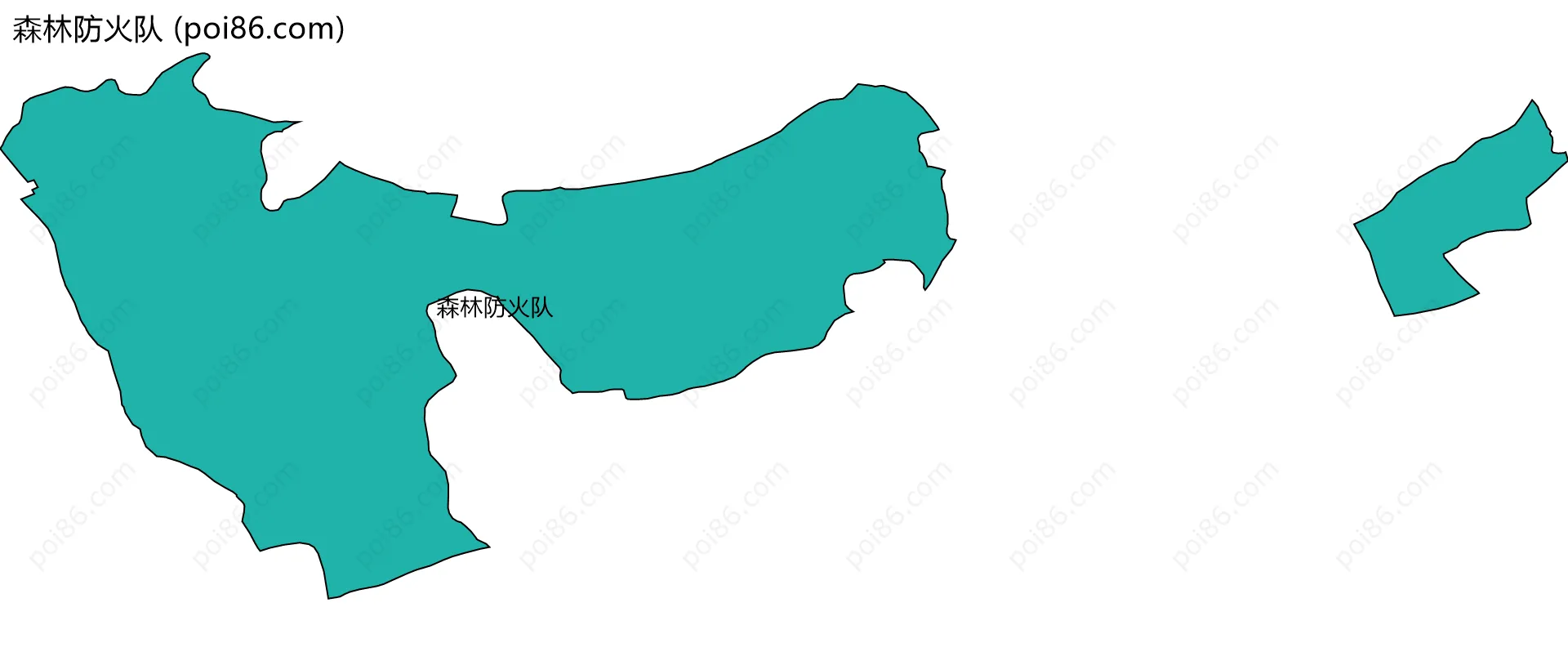 森林防火队边界地图