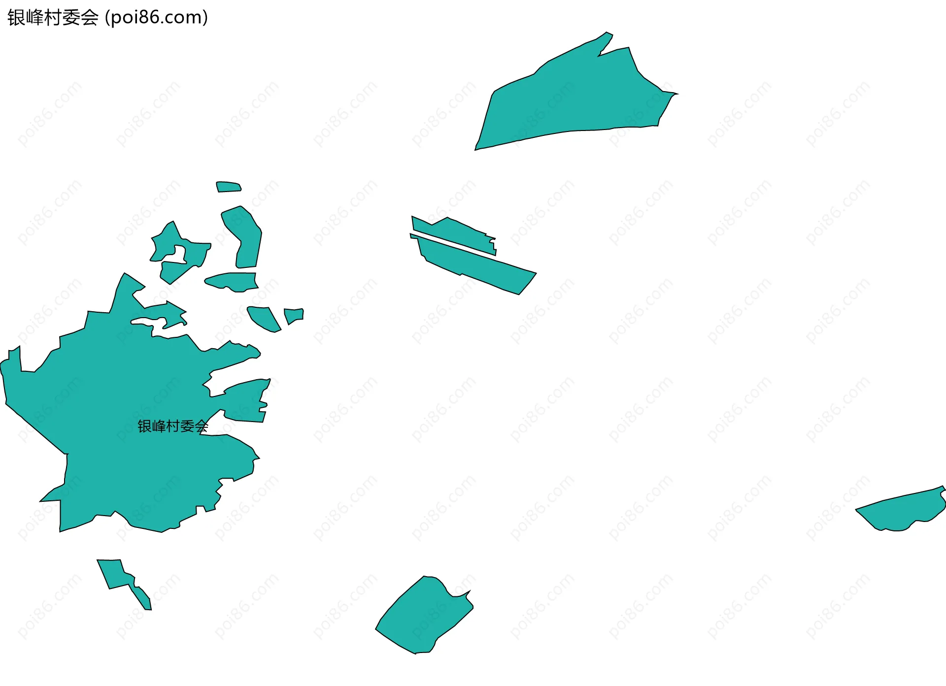 银峰村委会边界地图