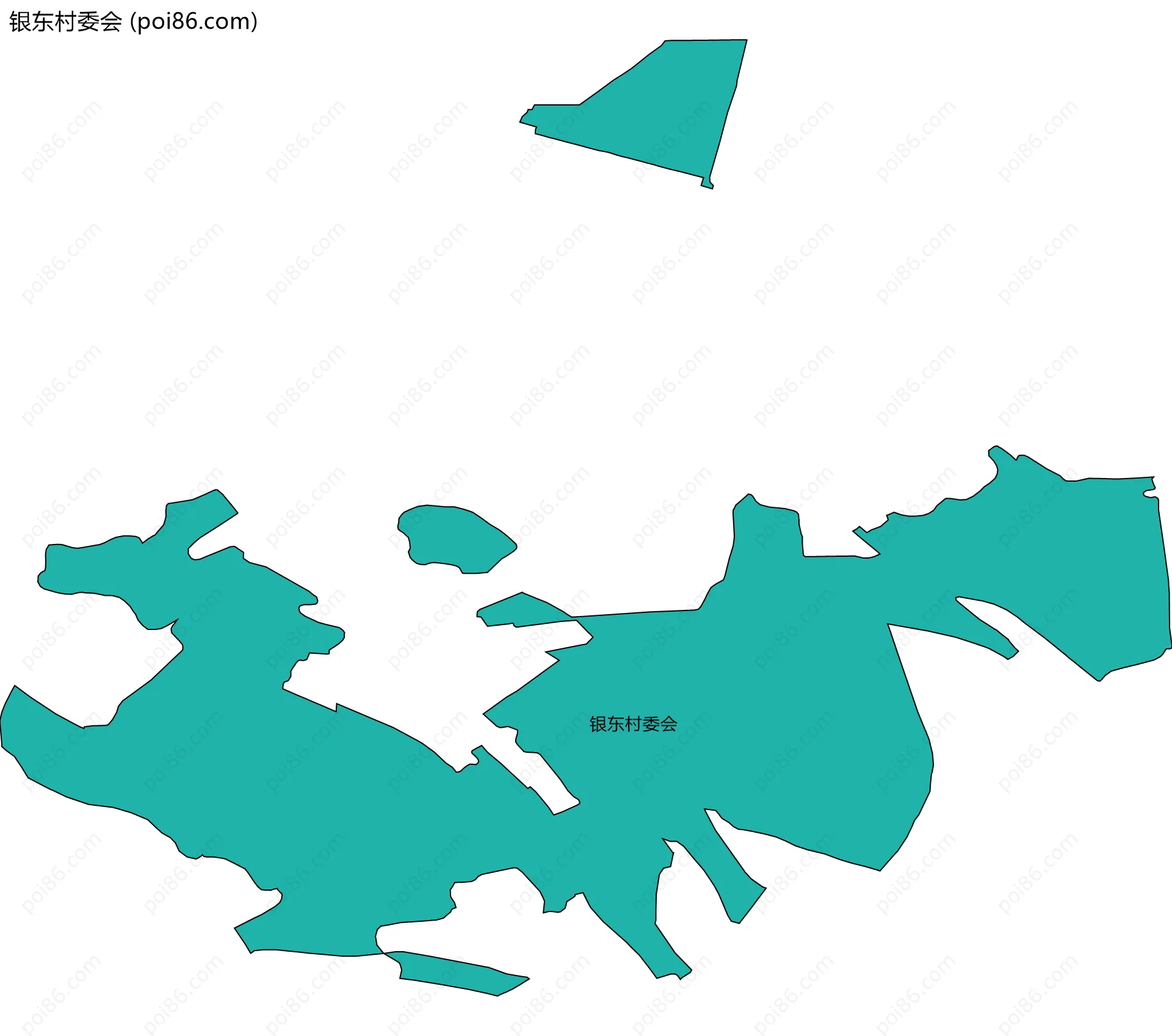 银东村委会边界地图