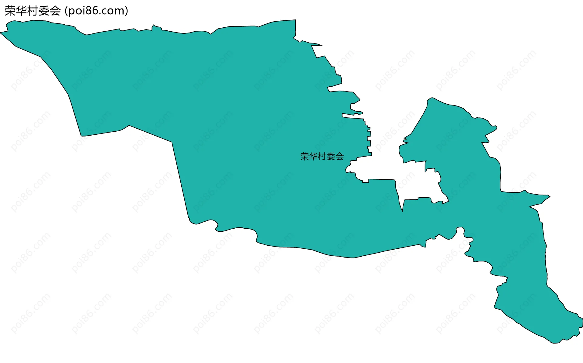 荣华村委会边界地图