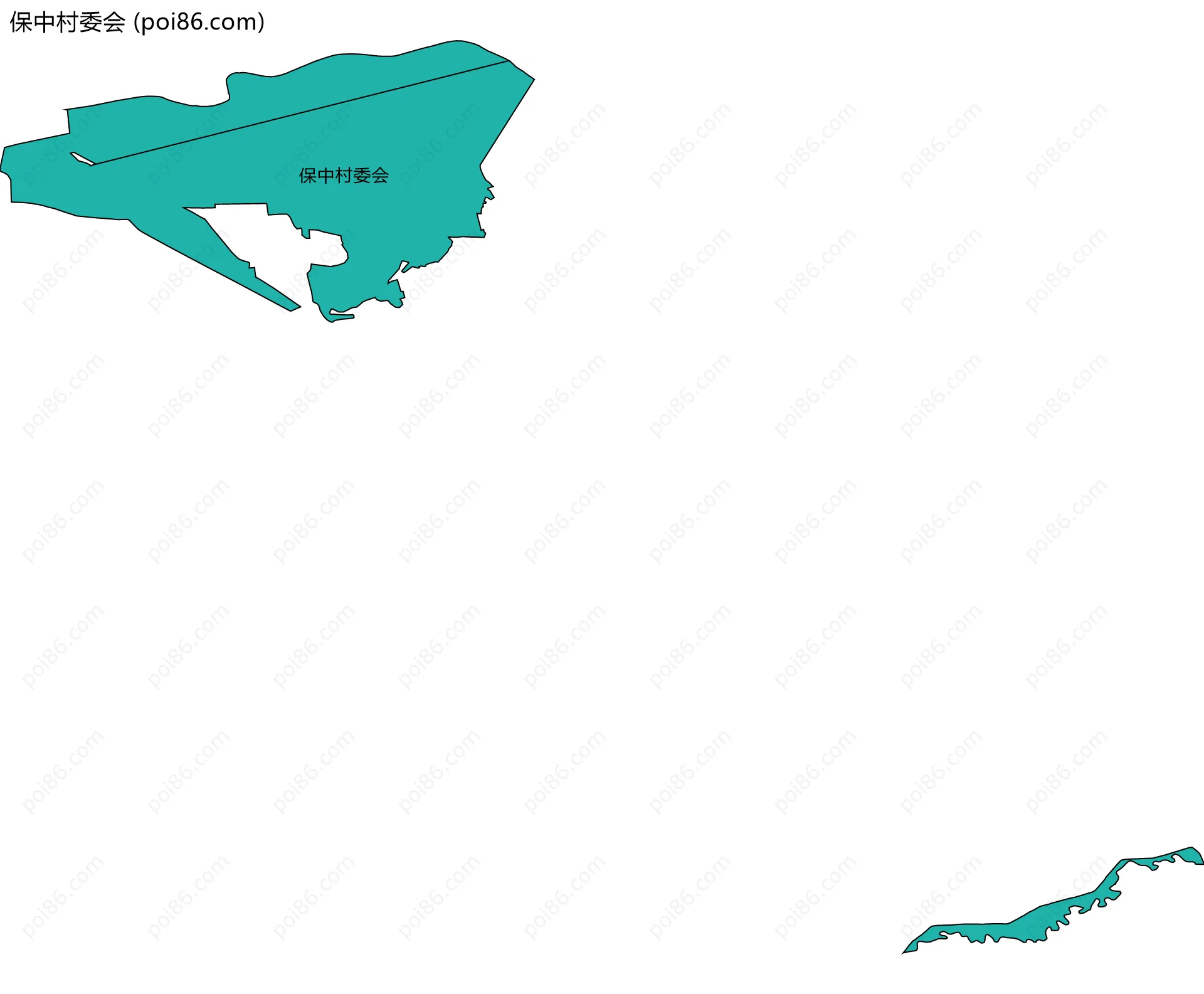 保中村委会边界地图