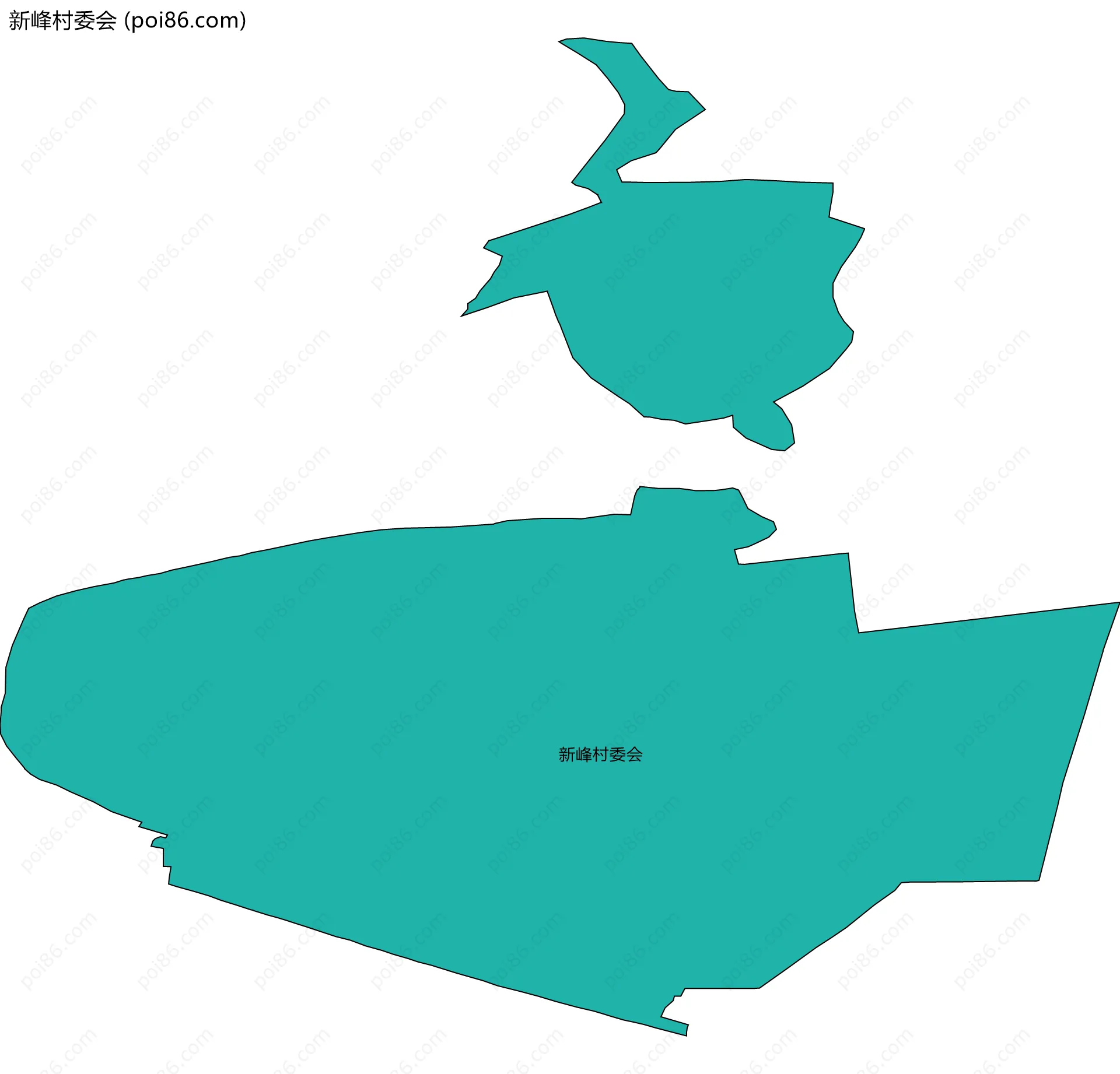 新峰村委会边界地图