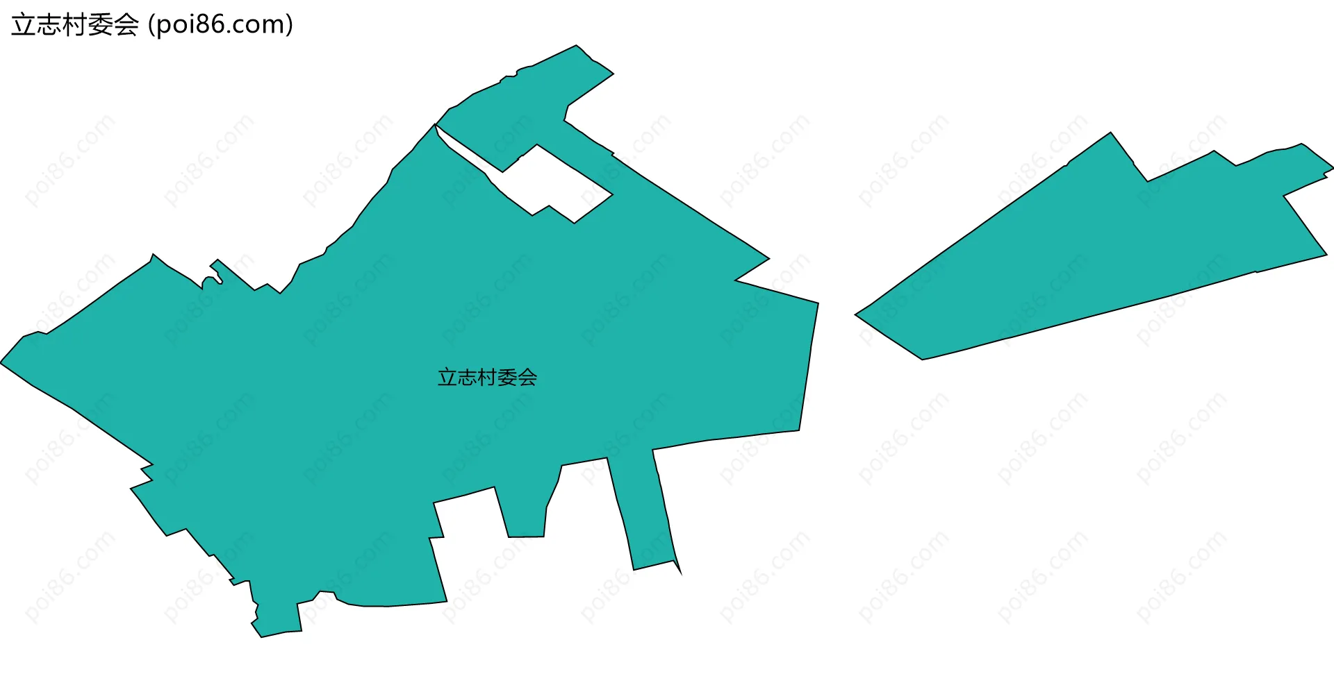 立志村委会边界地图