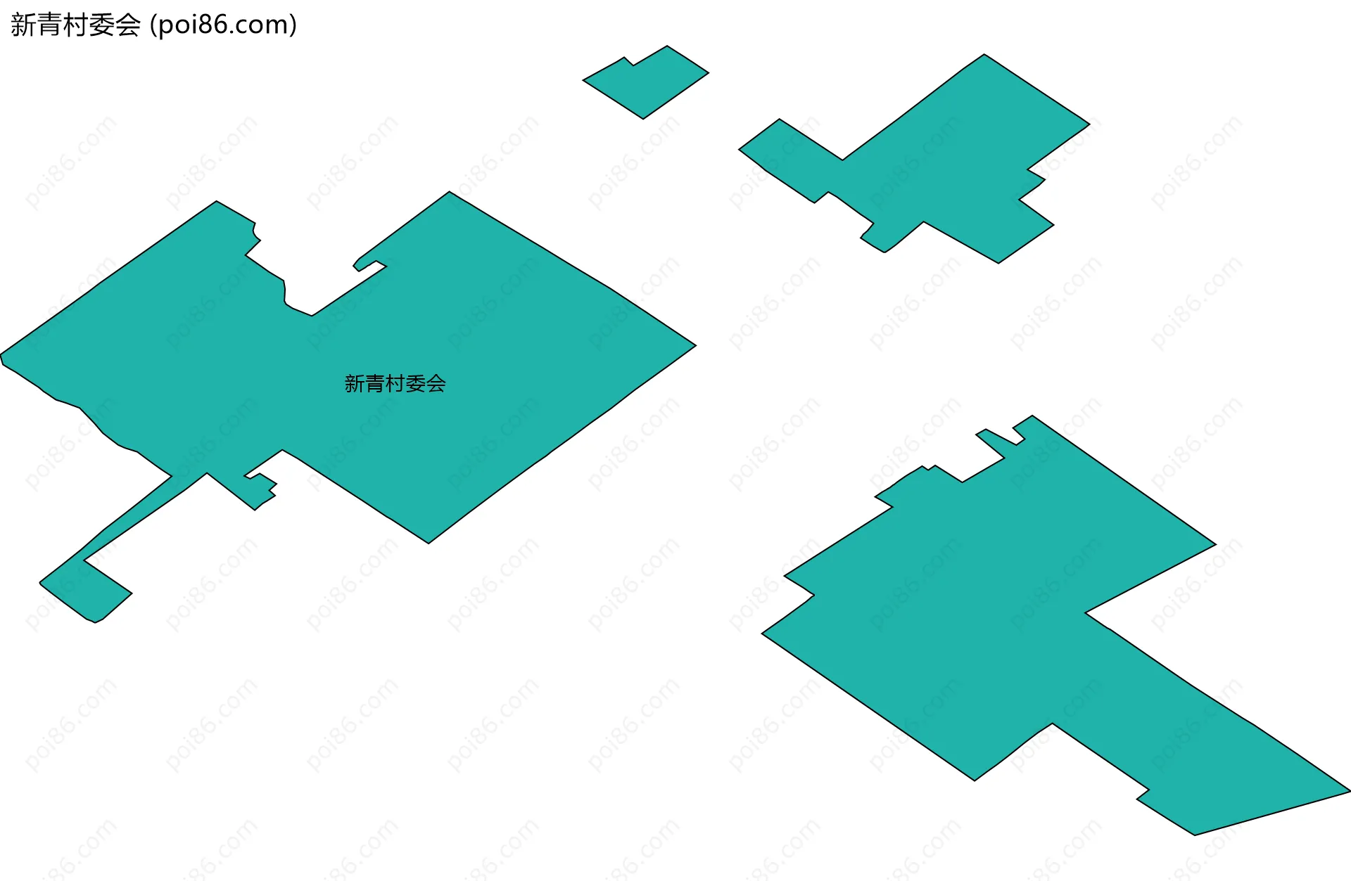 新青村委会边界地图