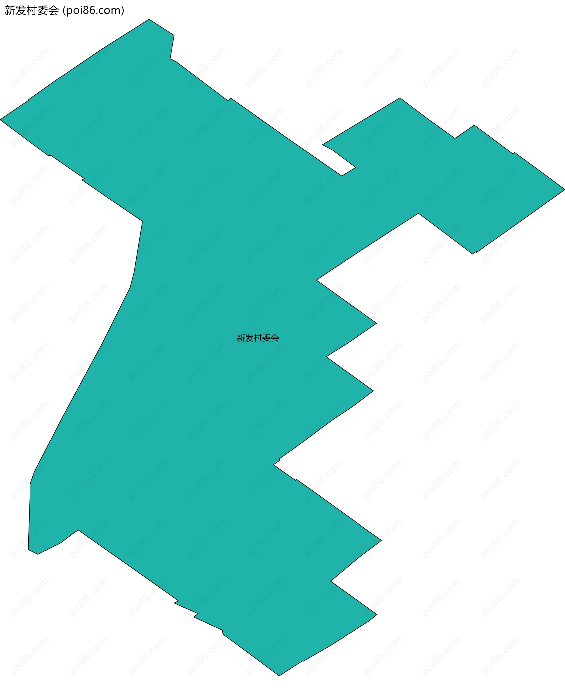 新发村委会边界地图