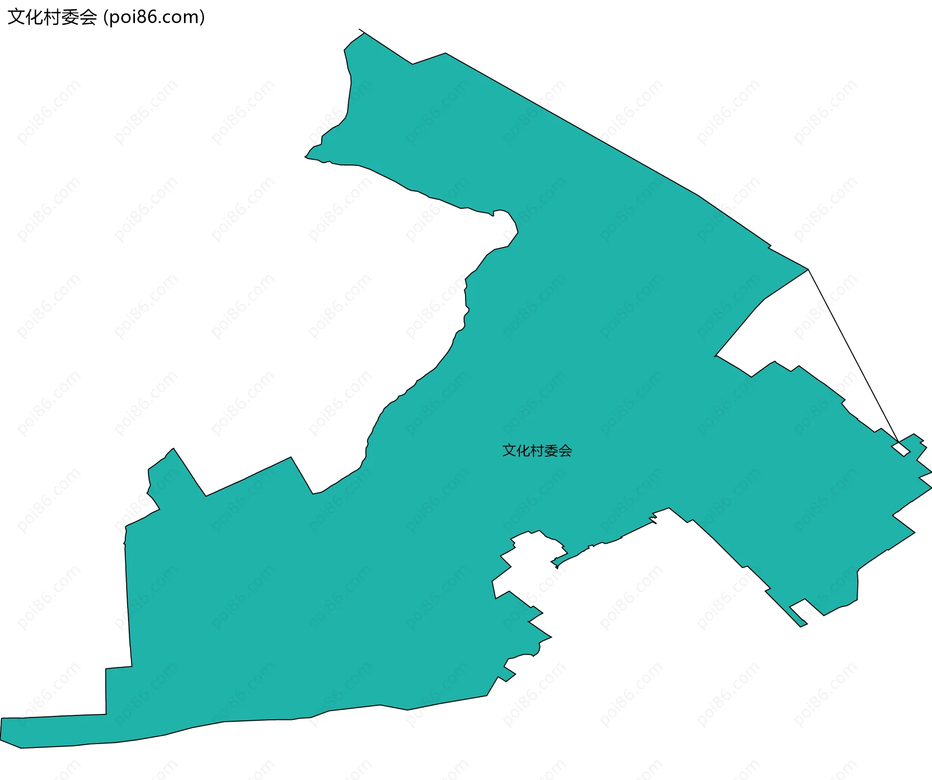 文化村委会边界地图
