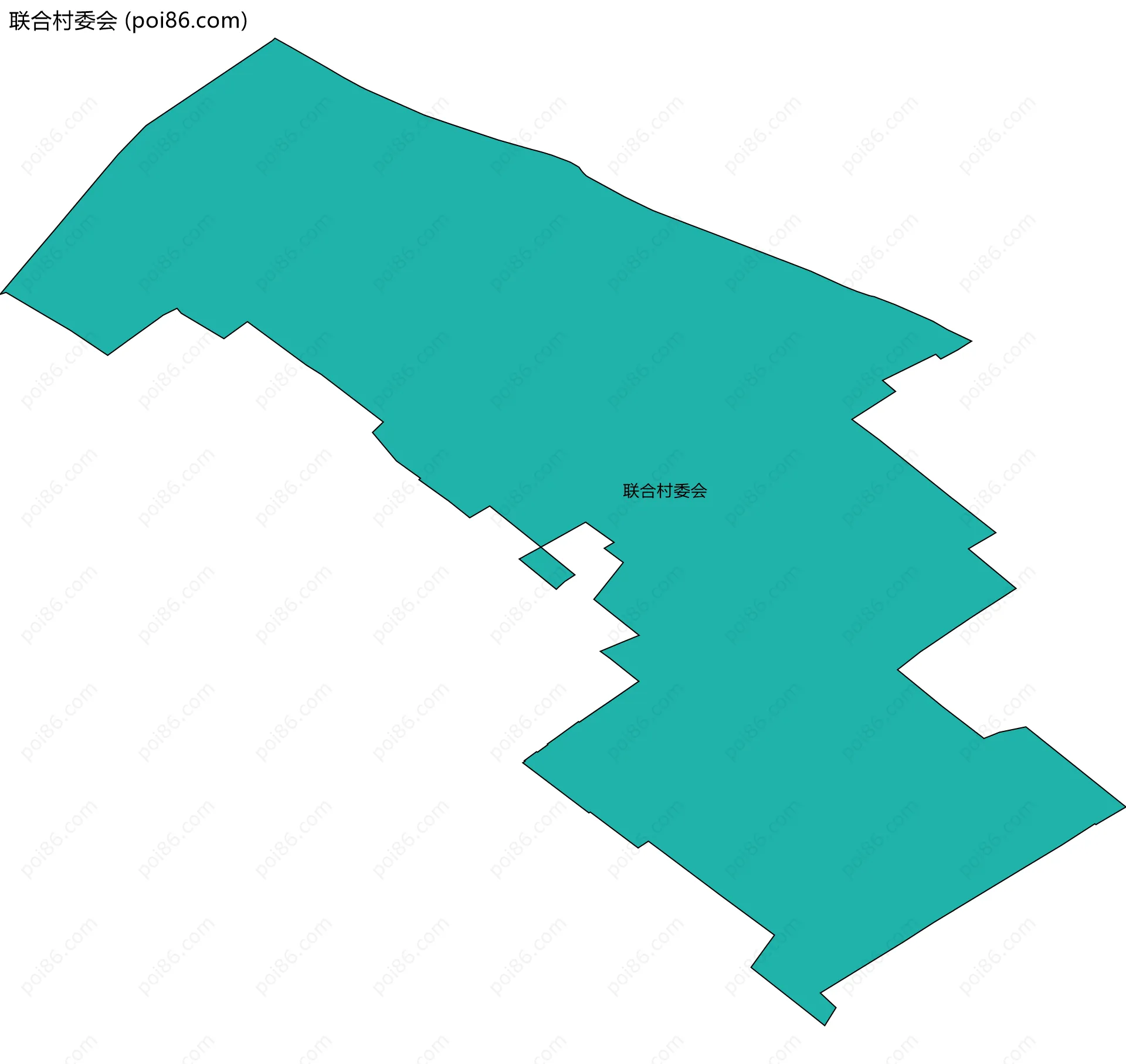 联合村委会边界地图