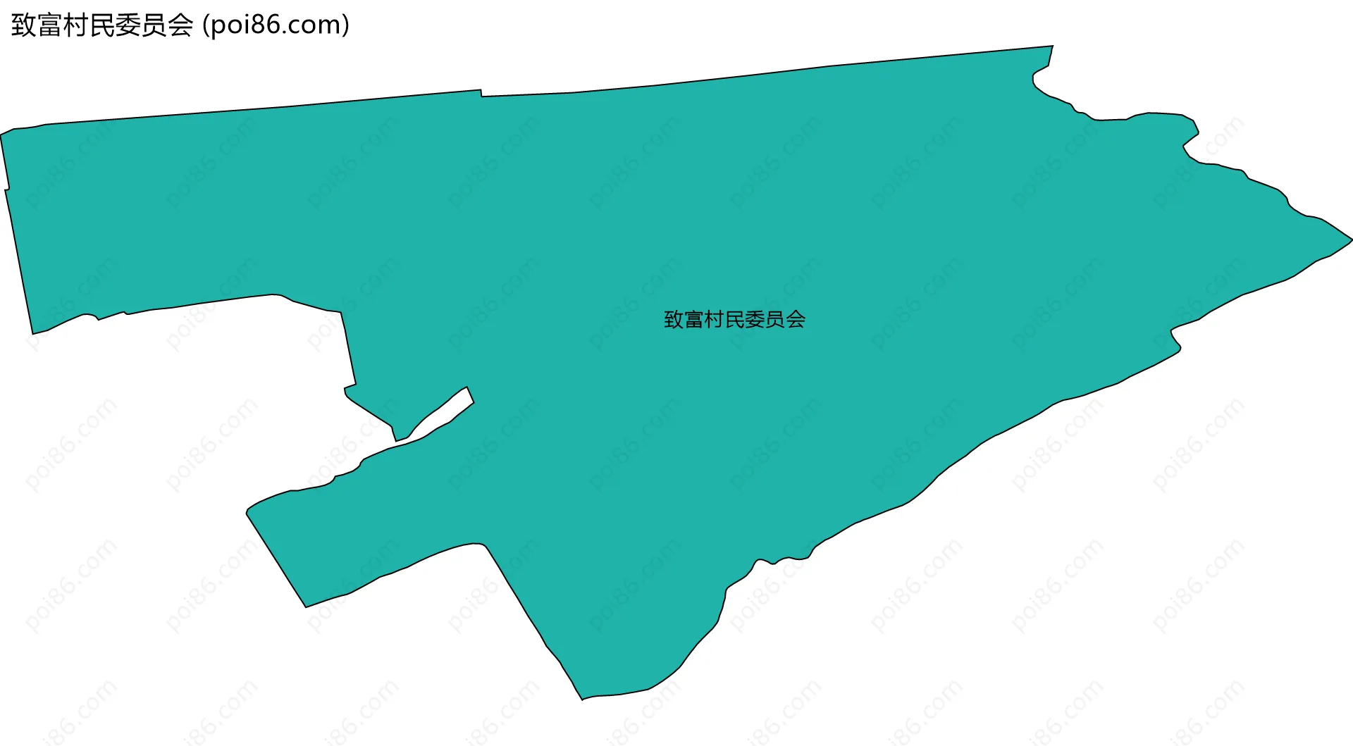 致富村民委员会边界地图