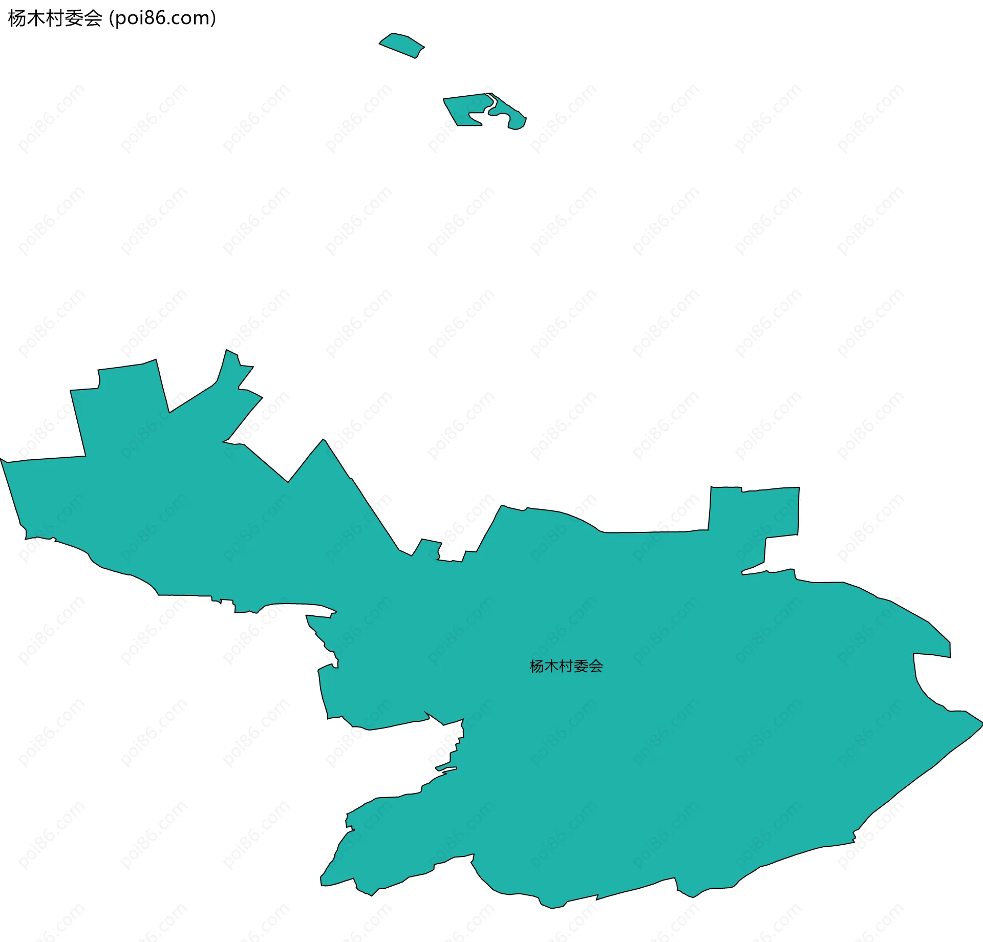 杨木村委会边界地图
