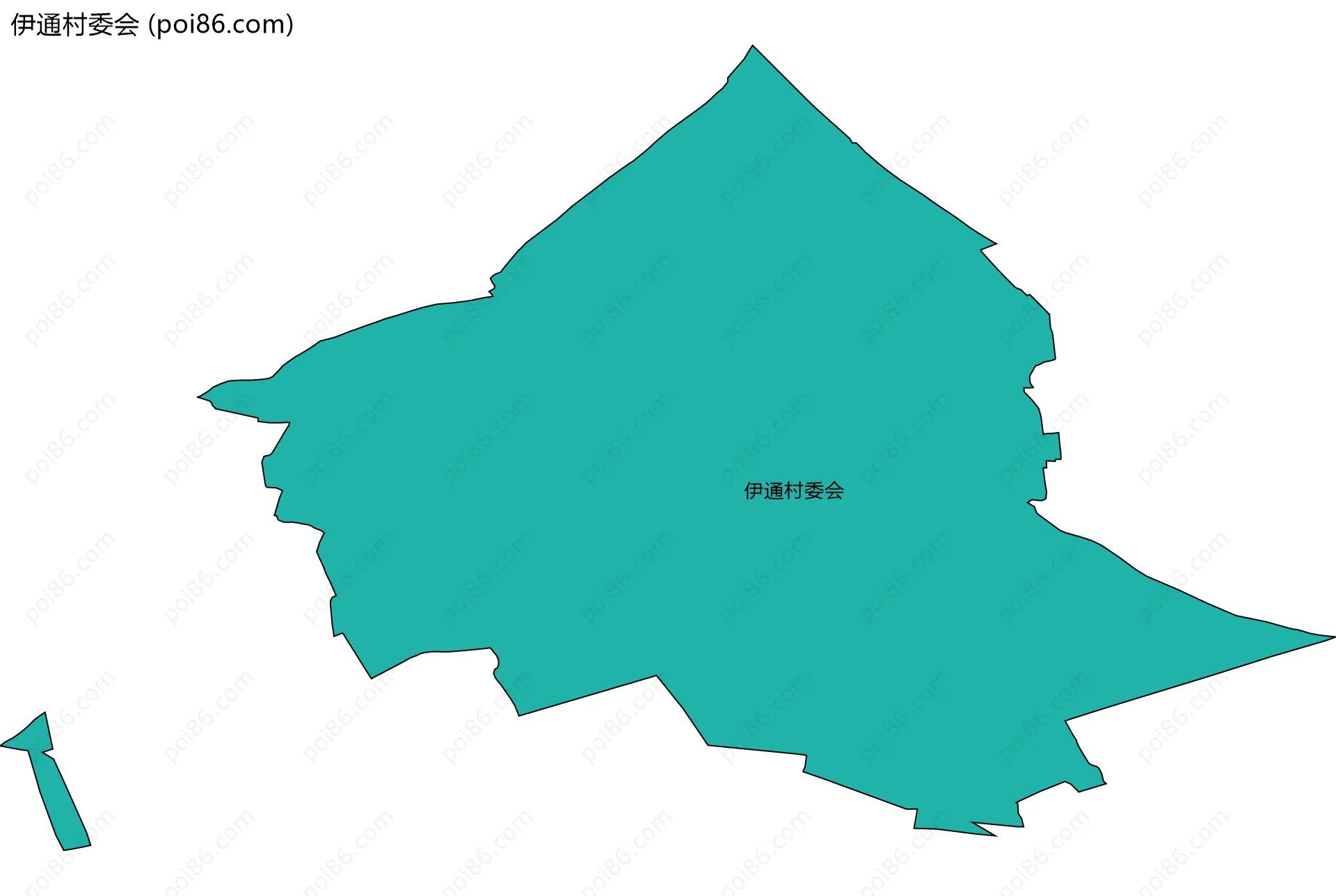 伊通村委会边界地图