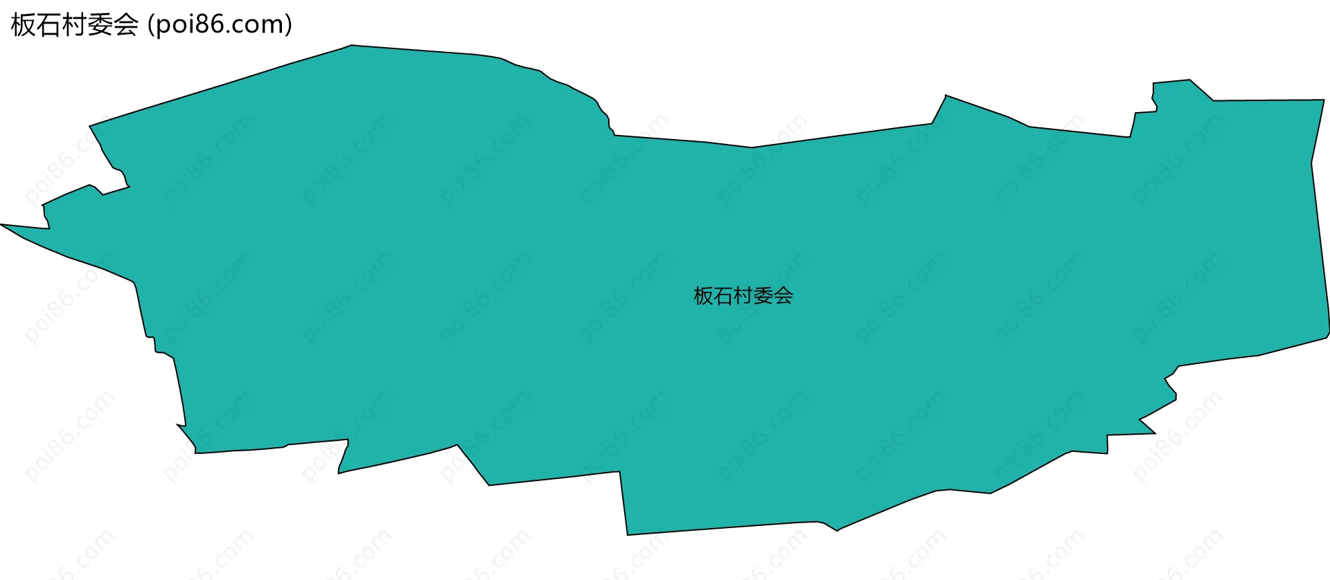 板石村委会边界地图