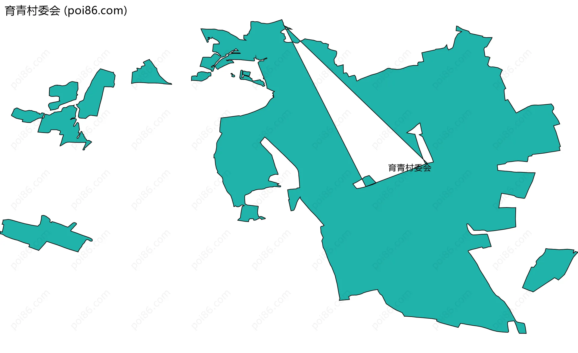育青村委会边界地图