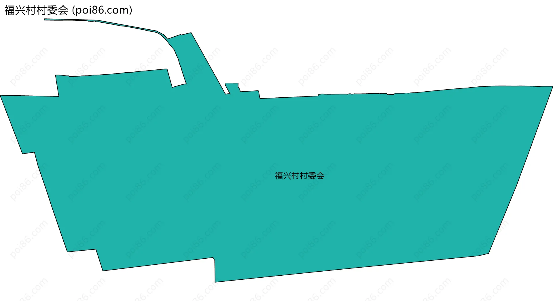 福兴村村委会边界地图