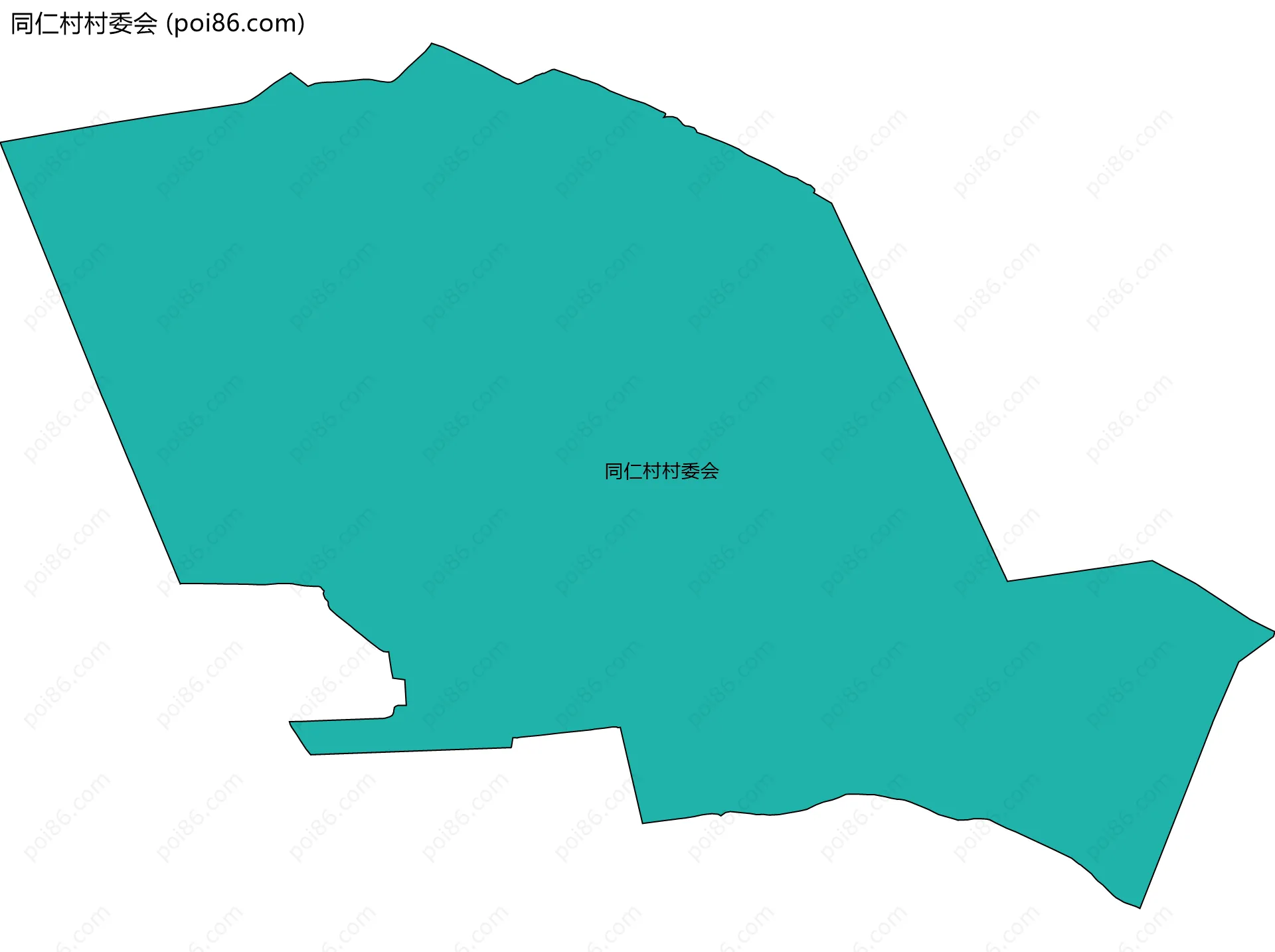 同仁村村委会边界地图