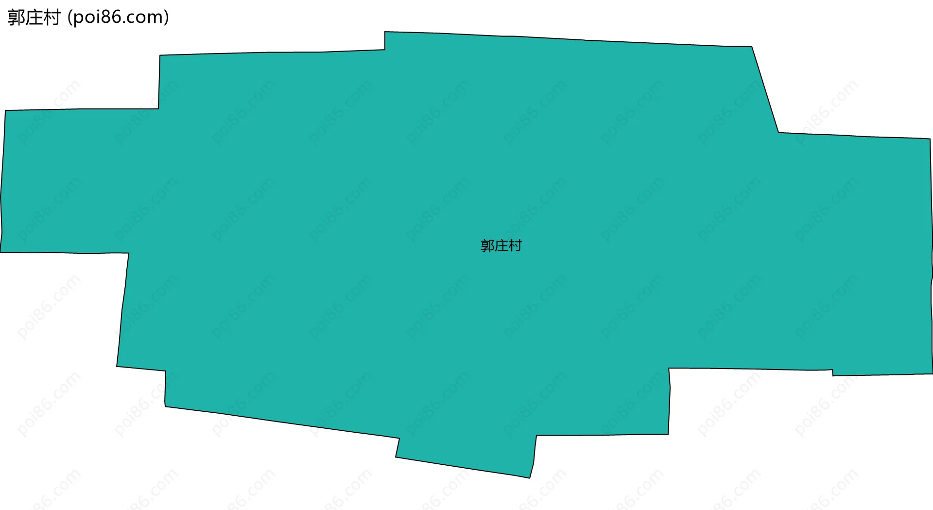 郭庄村边界地图