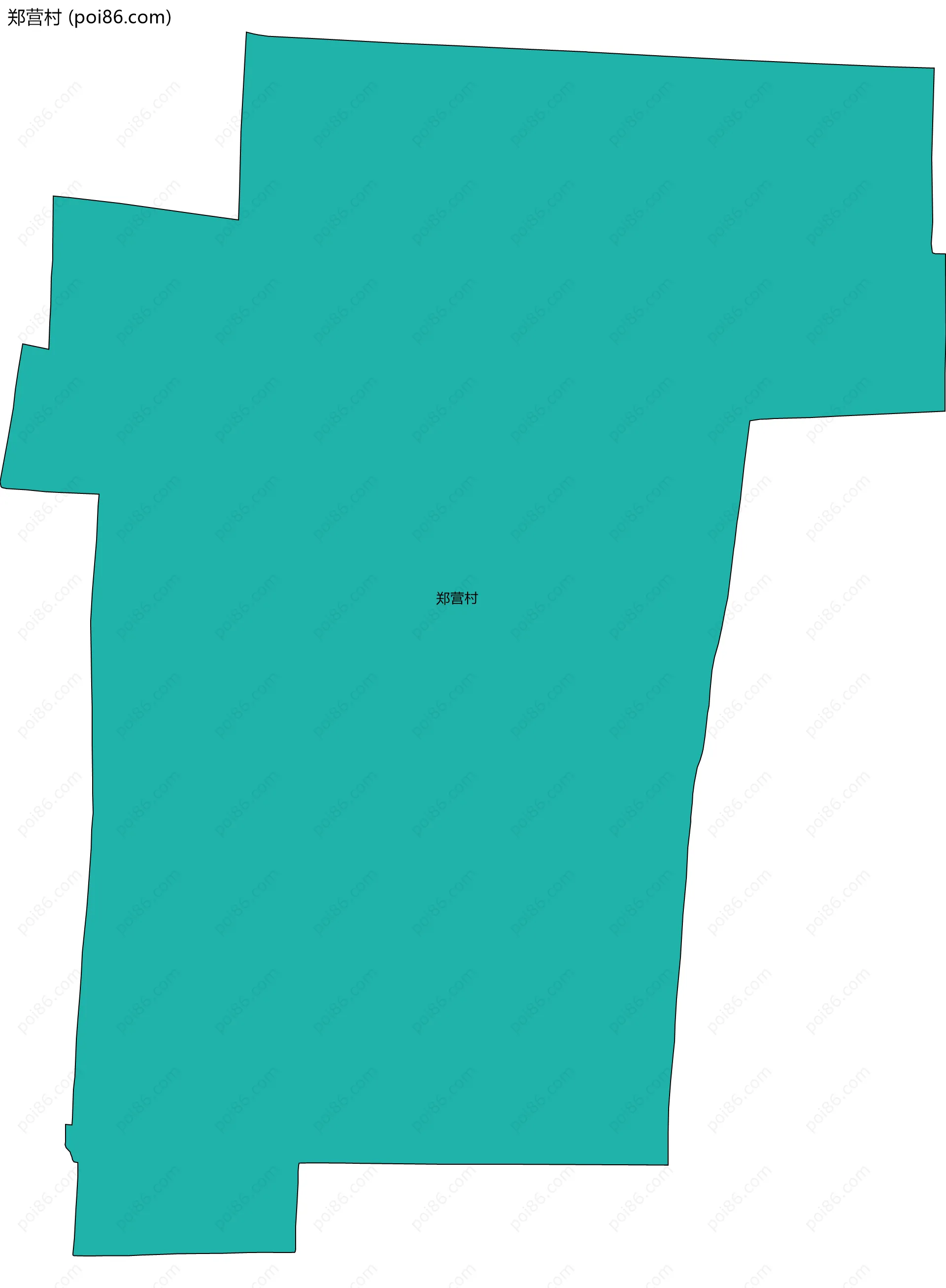 郑营村边界地图