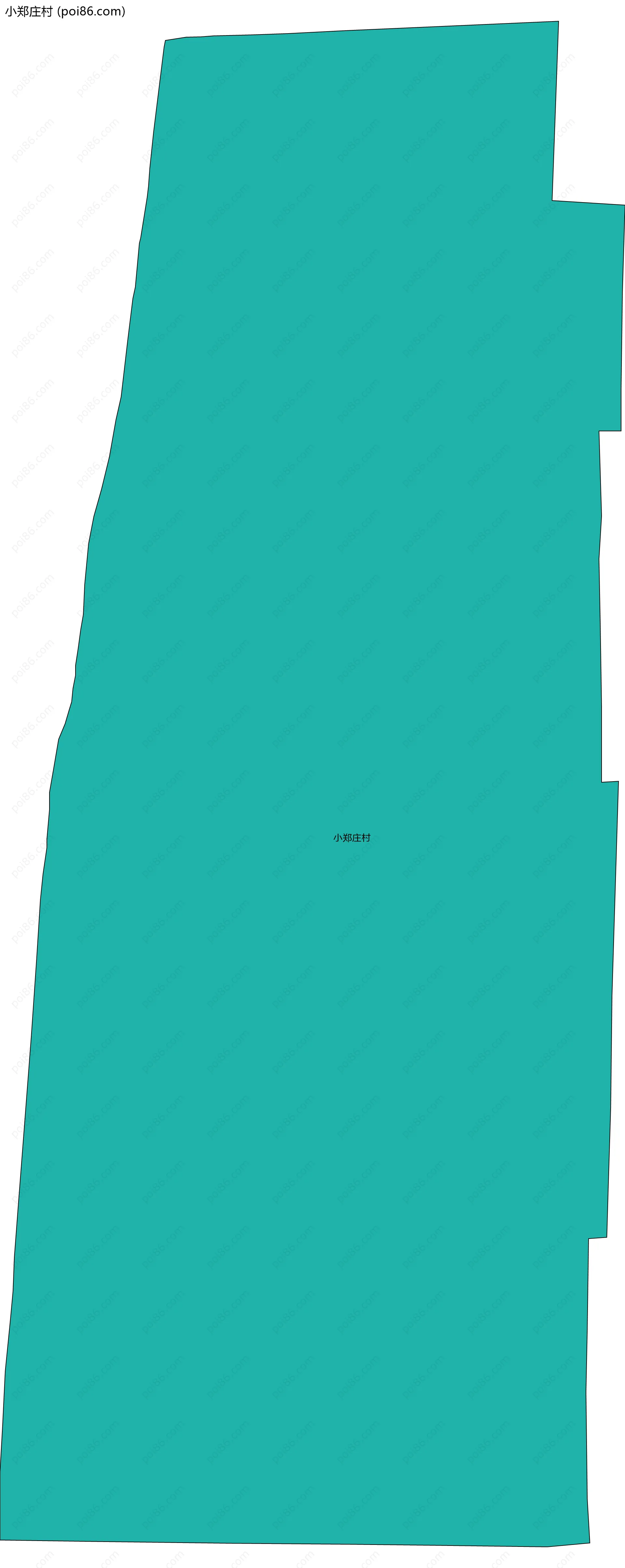 小郑庄村边界地图