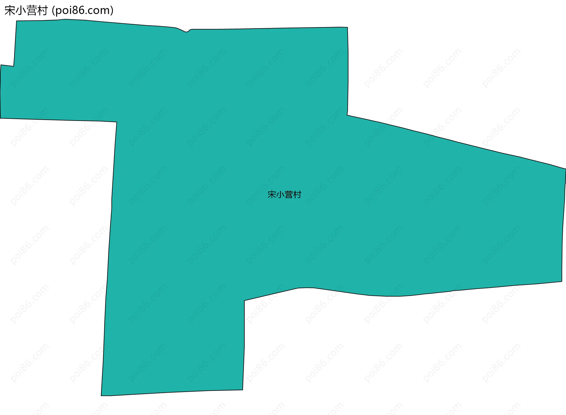 宋小营村边界地图
