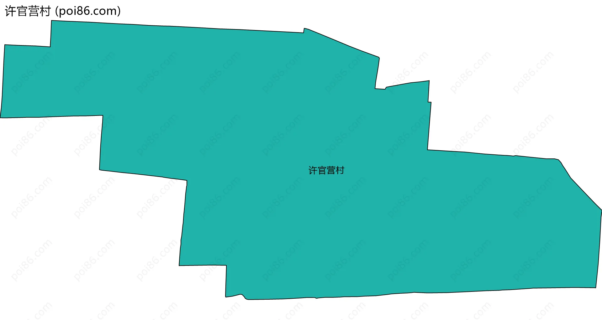 许官营村边界地图