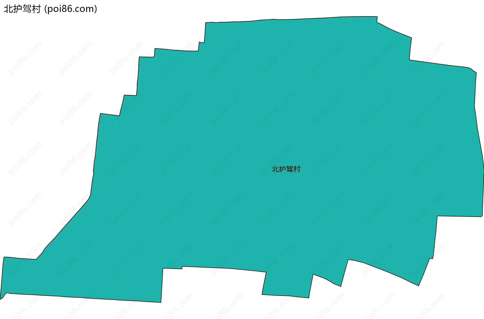 北护驾村边界地图
