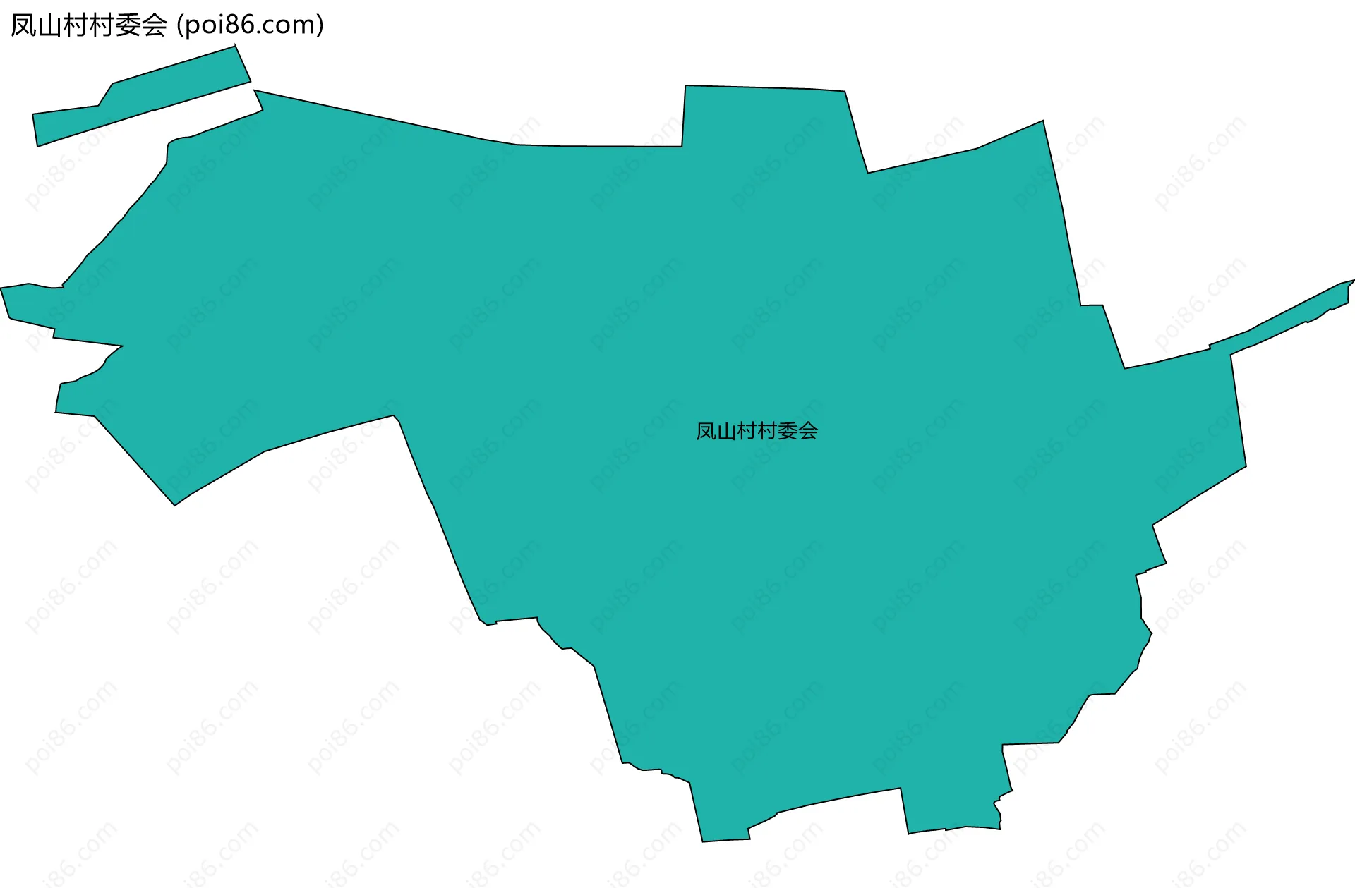 凤山村村委会边界地图