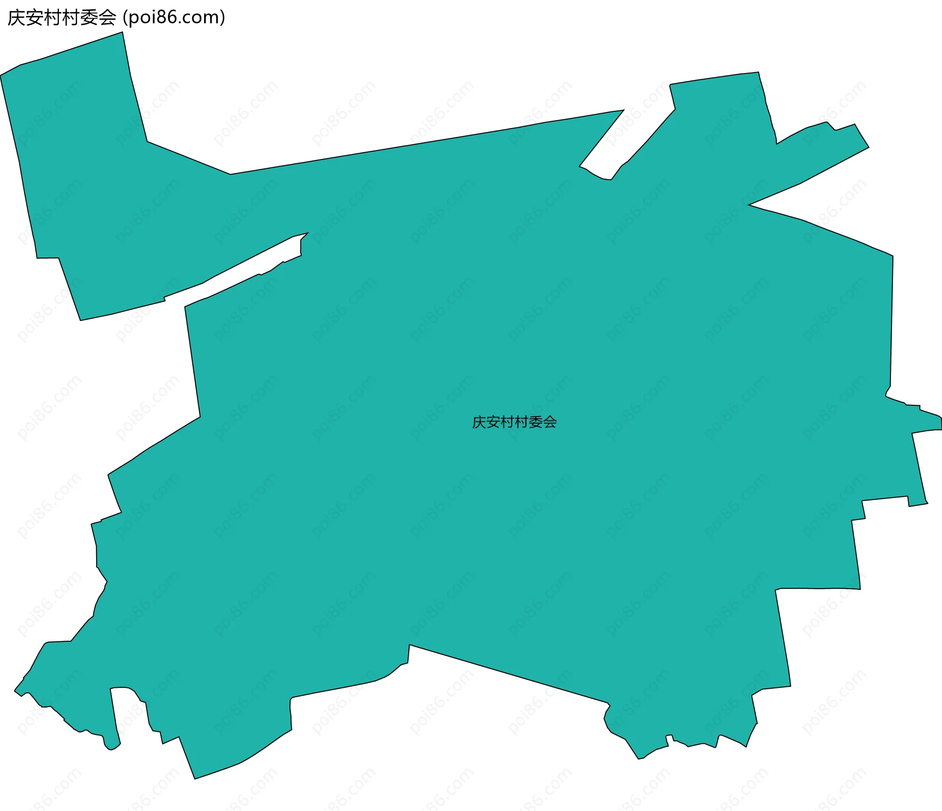 庆安村村委会边界地图