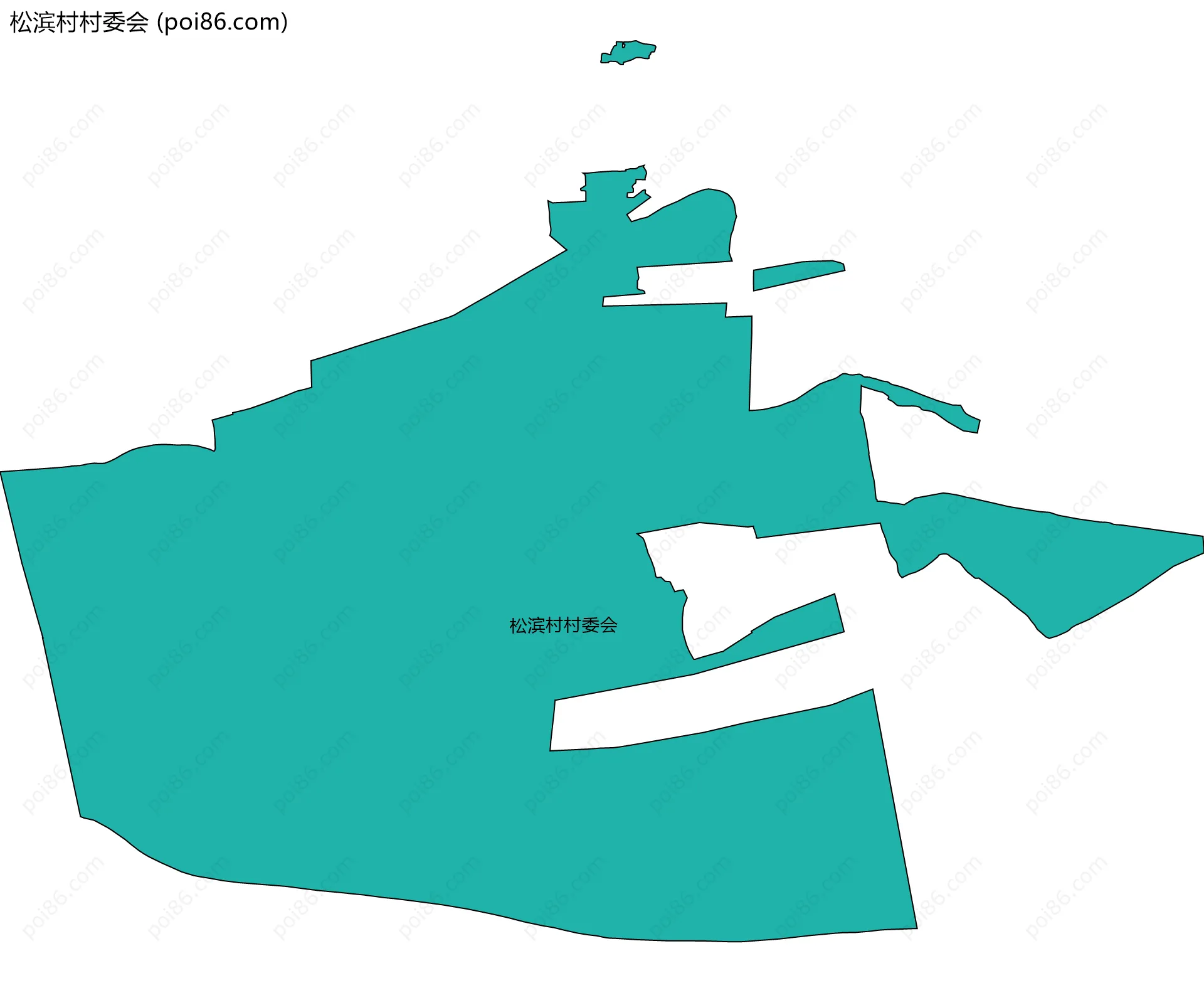 松滨村村委会边界地图