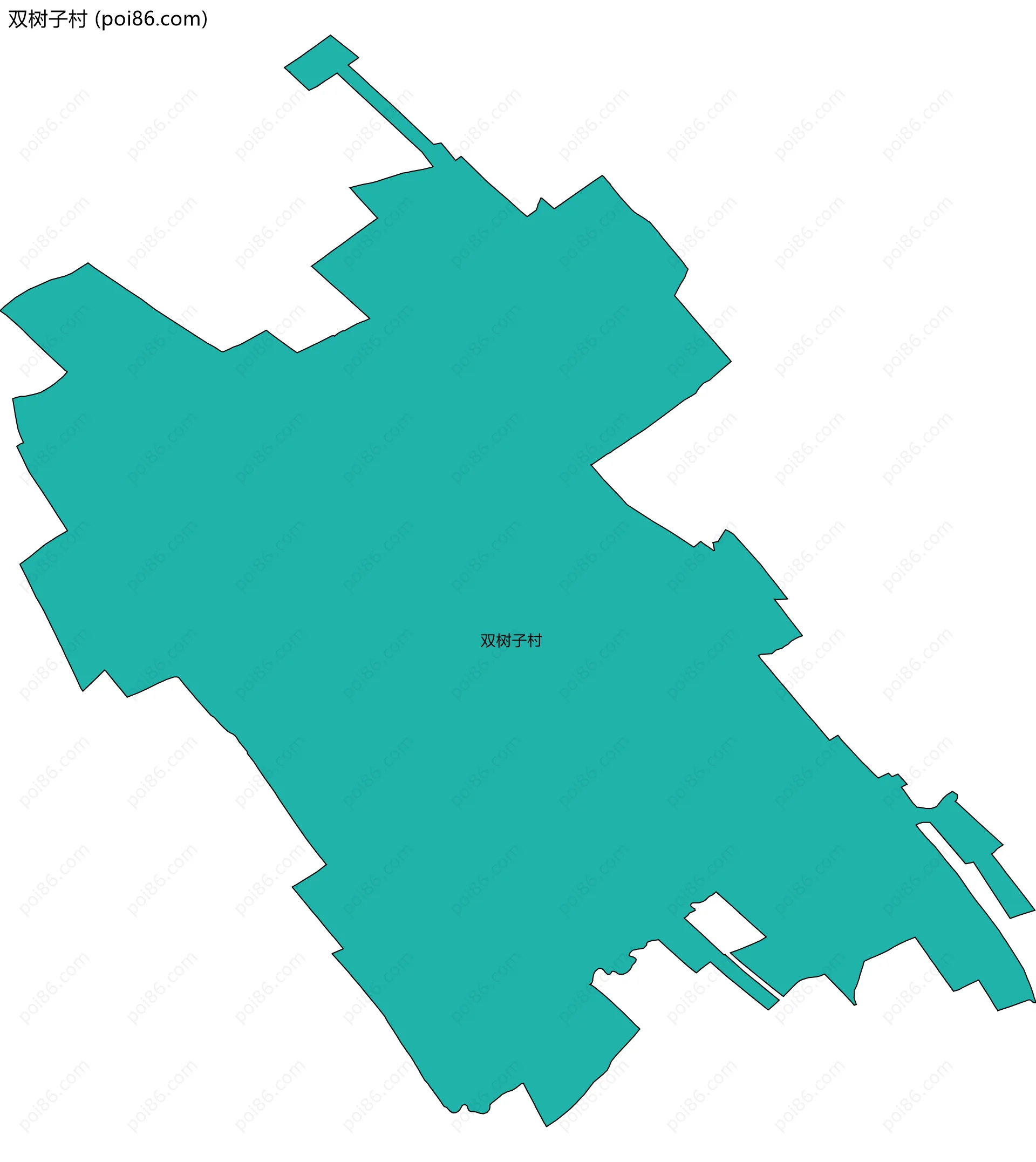 双树子村边界地图