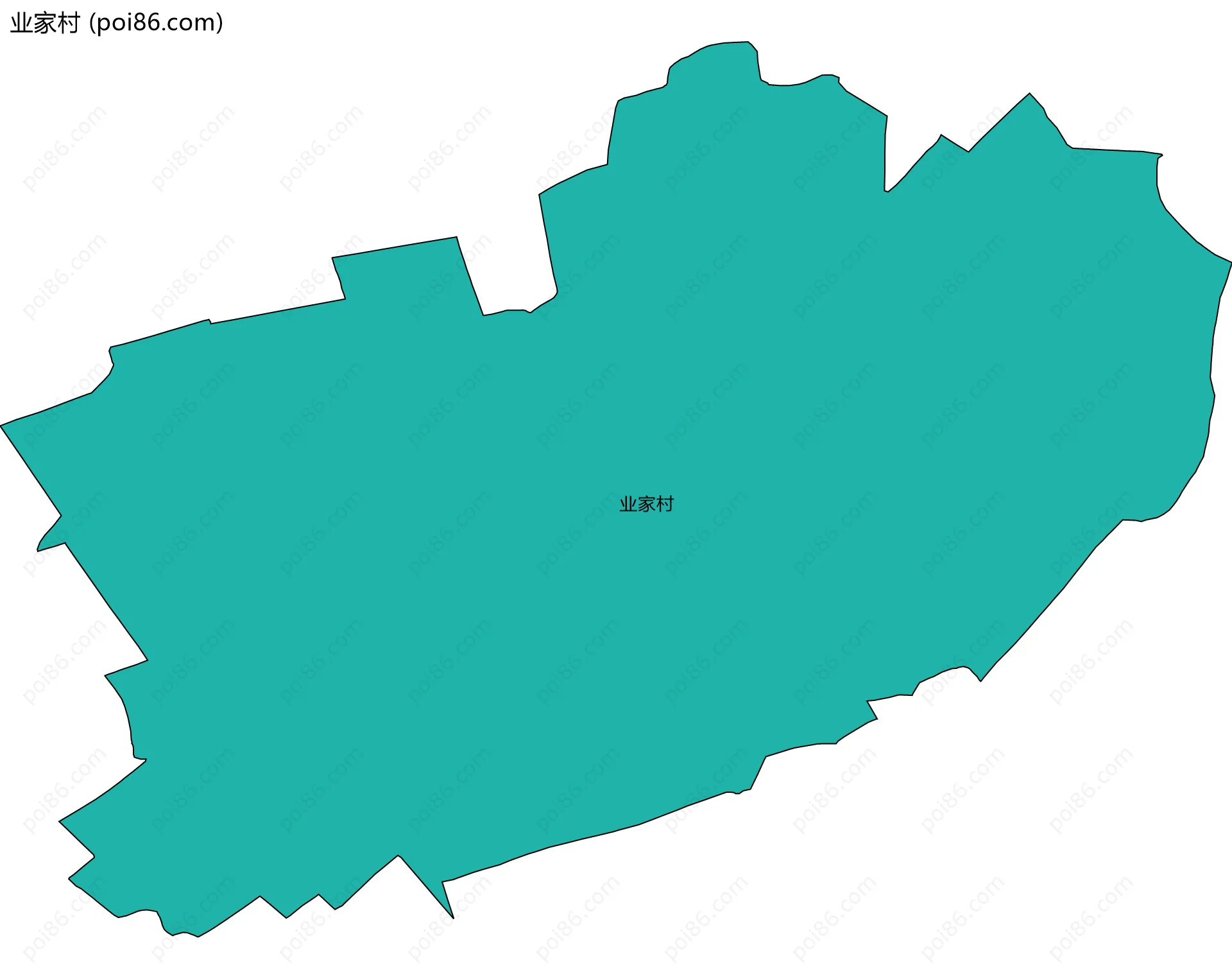 业家村边界地图