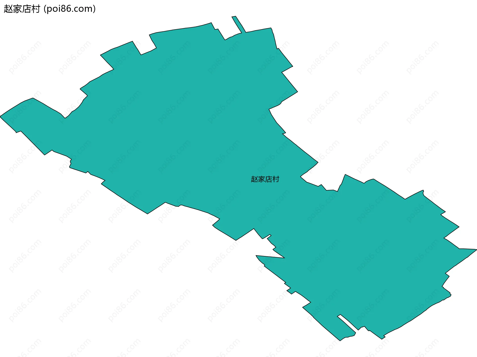 赵家店村边界地图