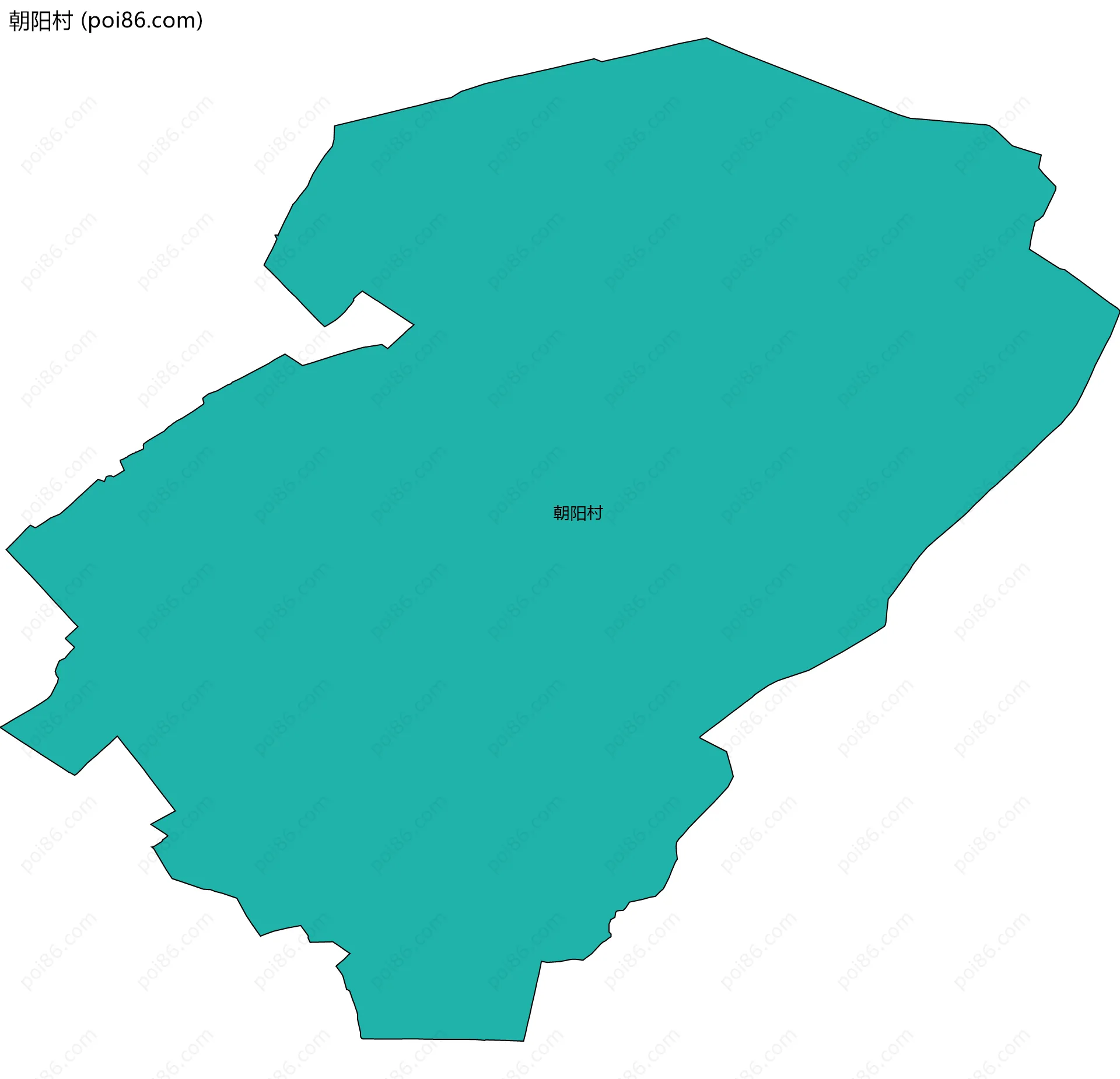 朝阳村边界地图