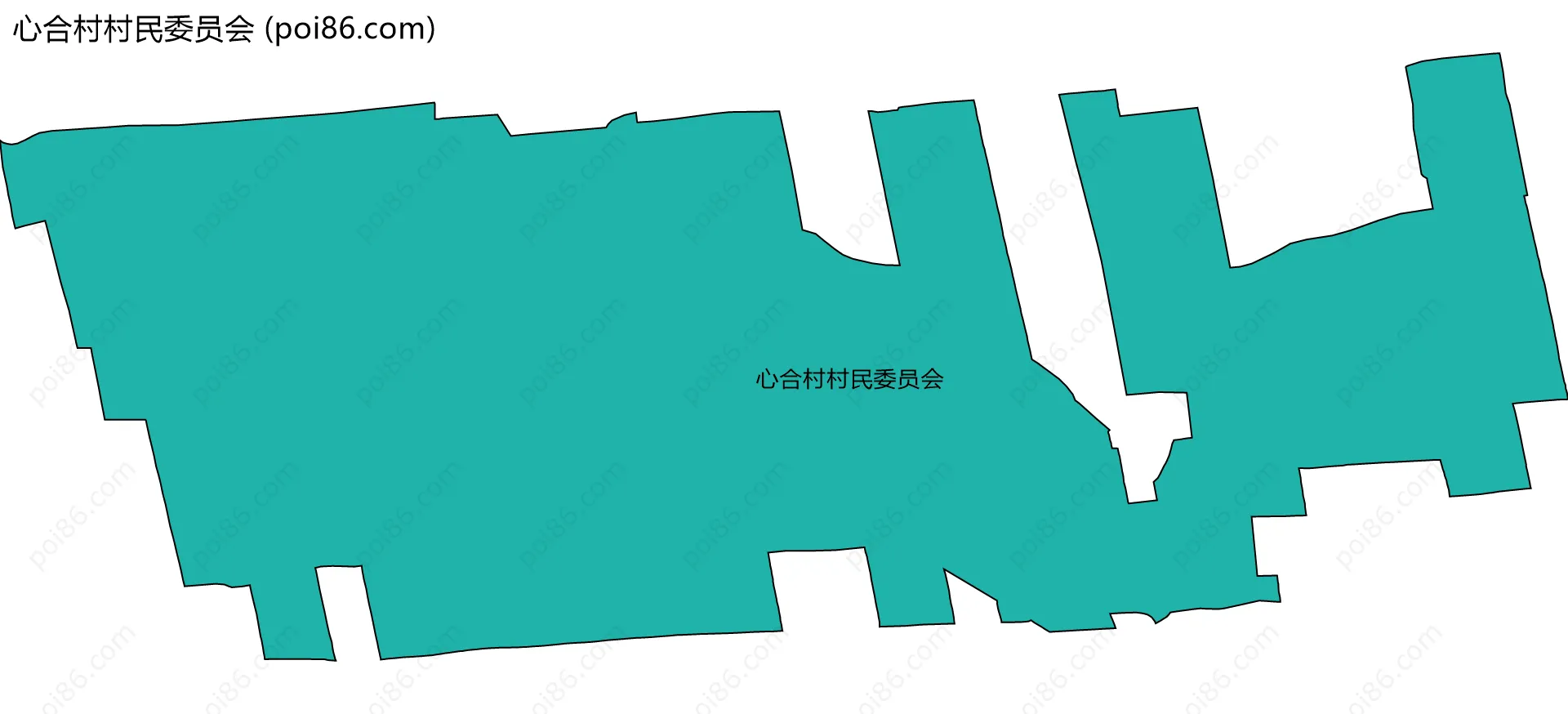 心合村村民委员会边界地图