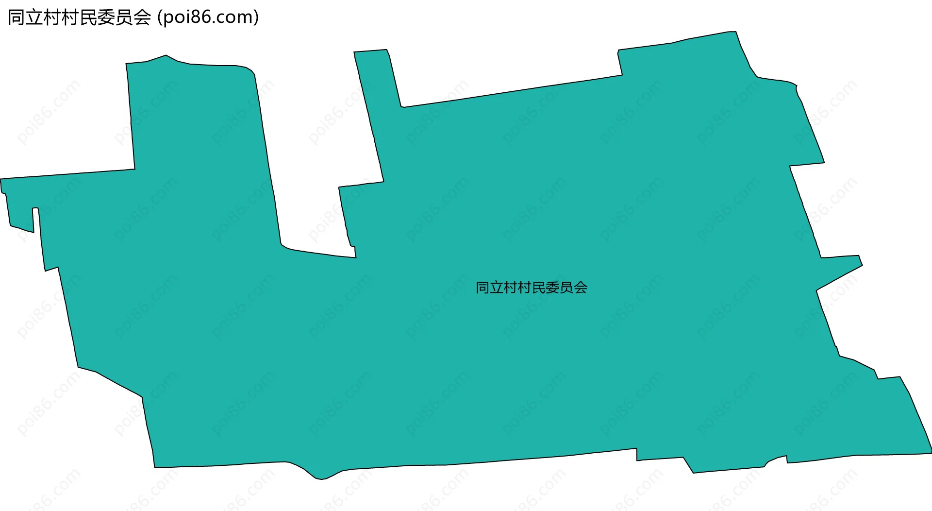 同立村村民委员会边界地图