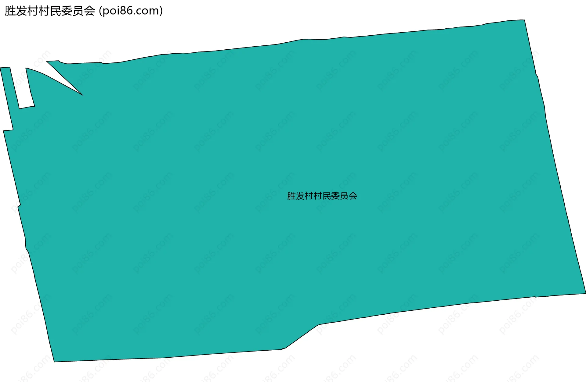 胜发村村民委员会边界地图