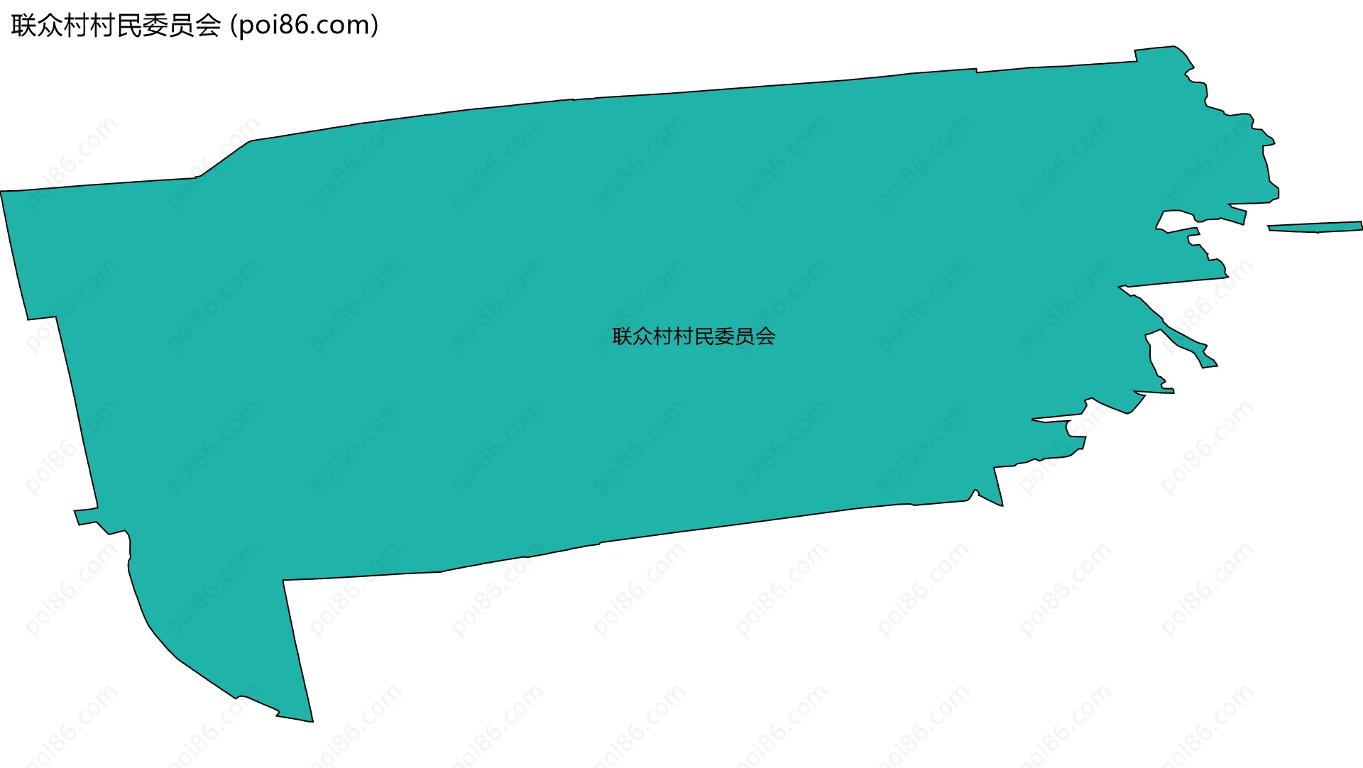 联众村村民委员会边界地图