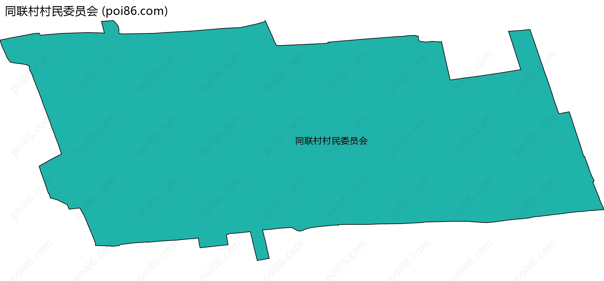 同联村村民委员会边界地图
