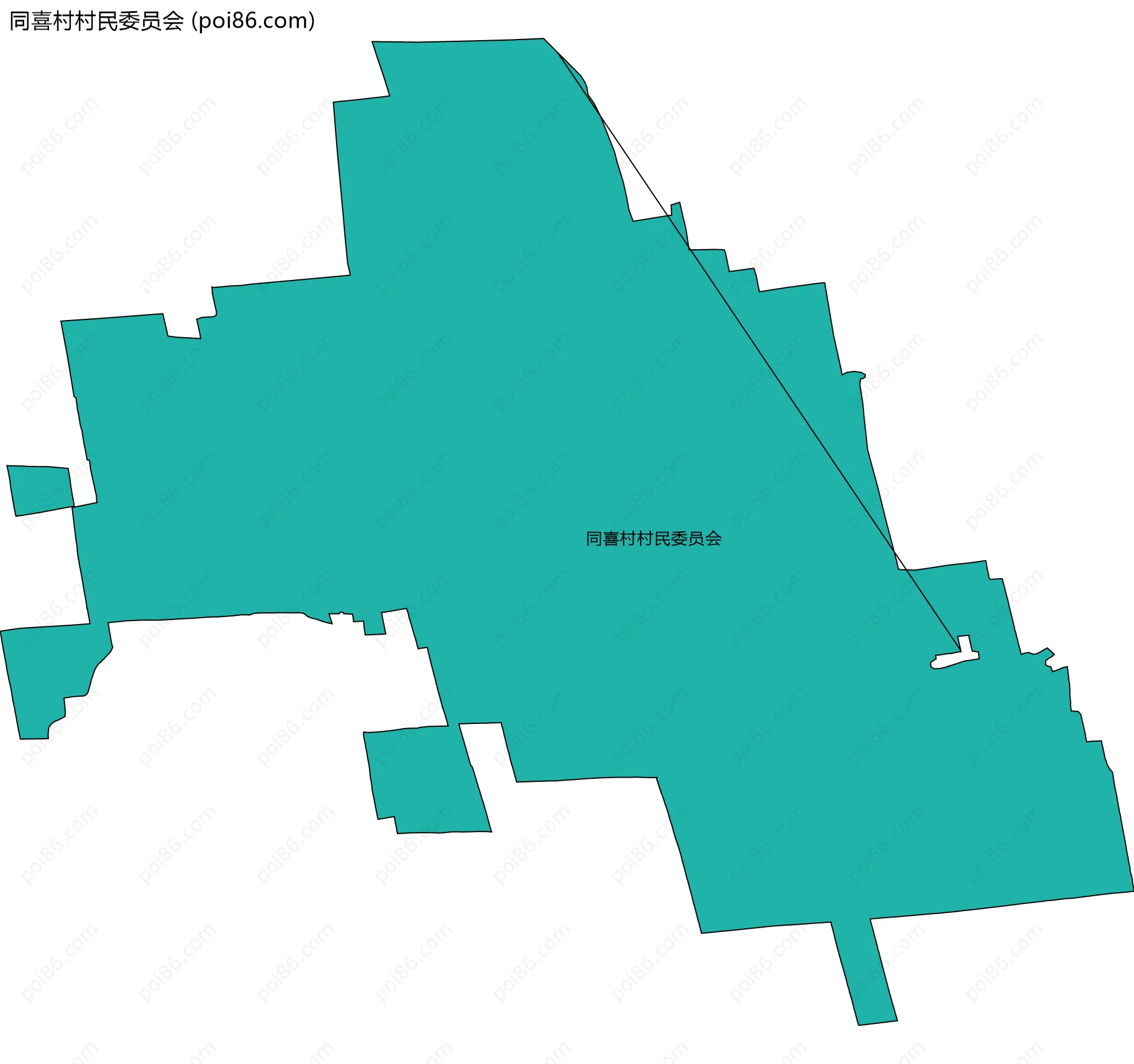 同喜村村民委员会边界地图