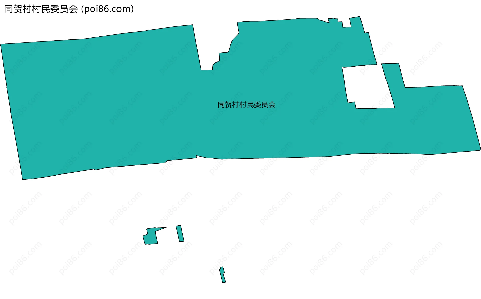 同贺村村民委员会边界地图