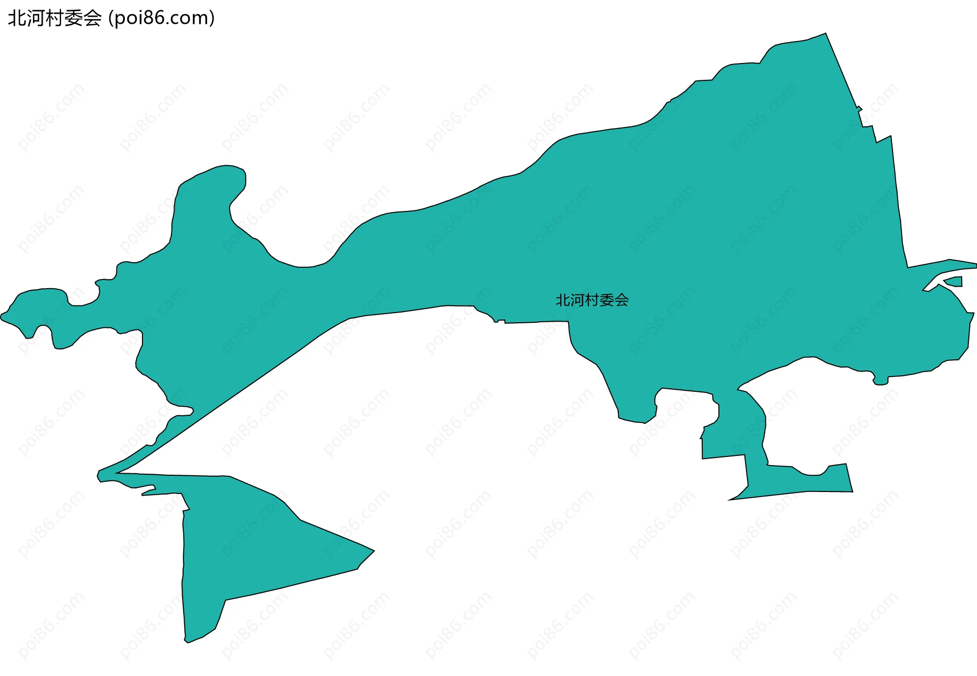 北河村委会边界地图