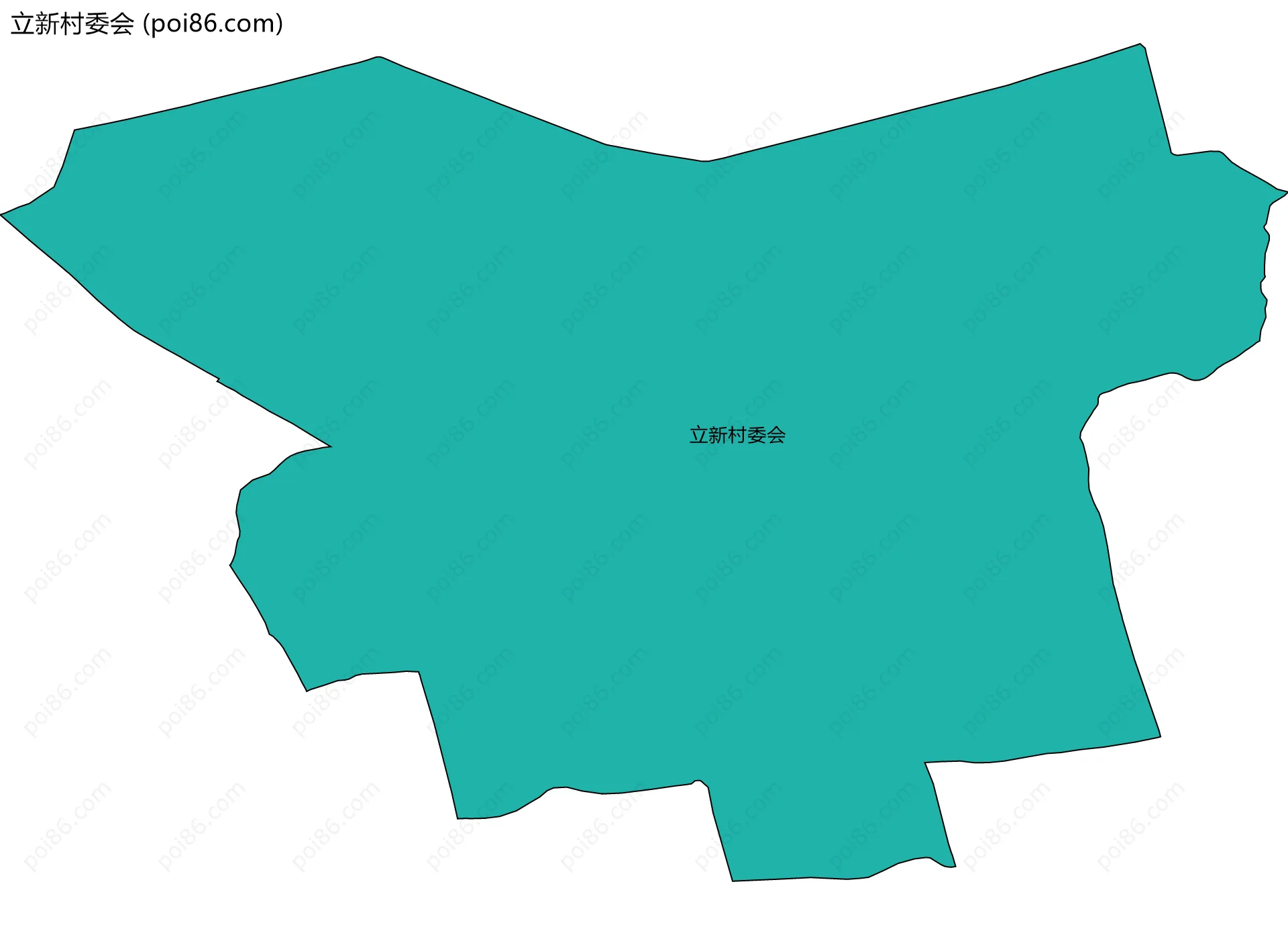 立新村委会边界地图