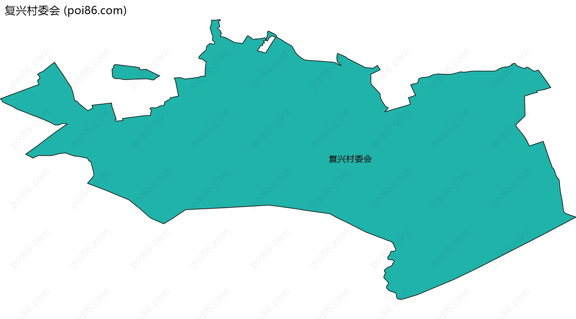 复兴村委会边界地图