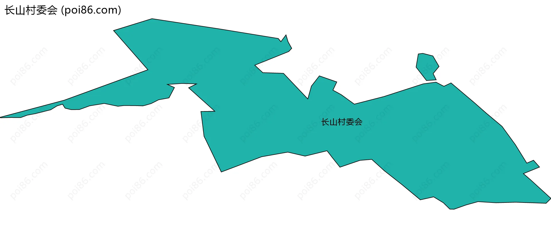 长山村委会边界地图