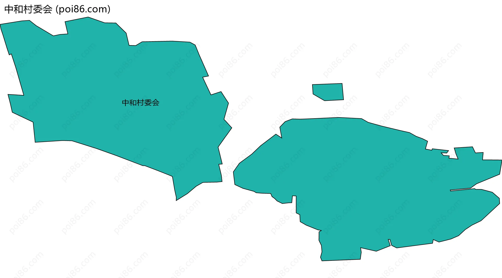 中和村委会边界地图